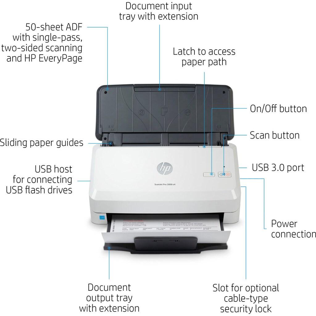 HP Scanner »ScanJet Pro 3000 s4«
