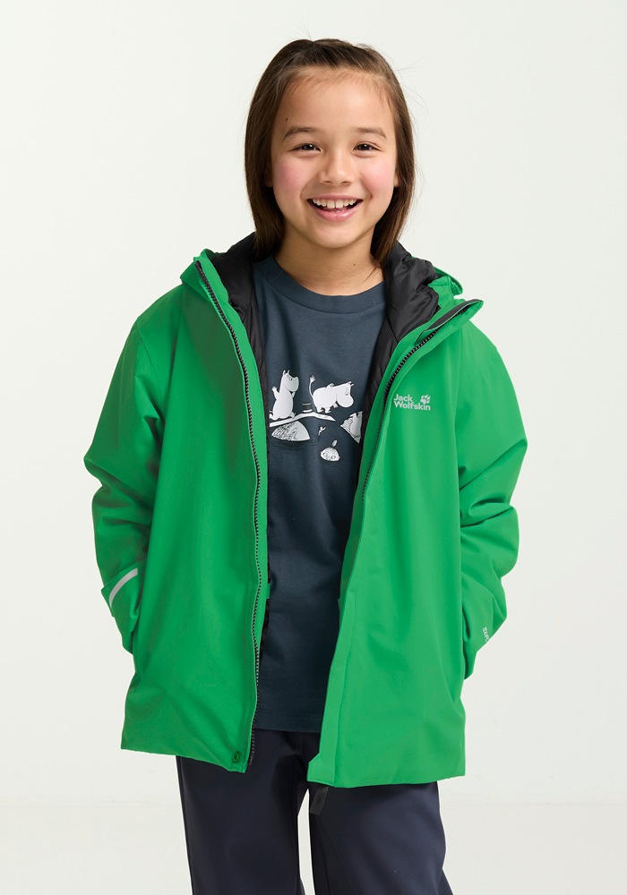 Jack Wolfskin Skijacke »FLOWLINE JKT KIDS«, mit Kapuze