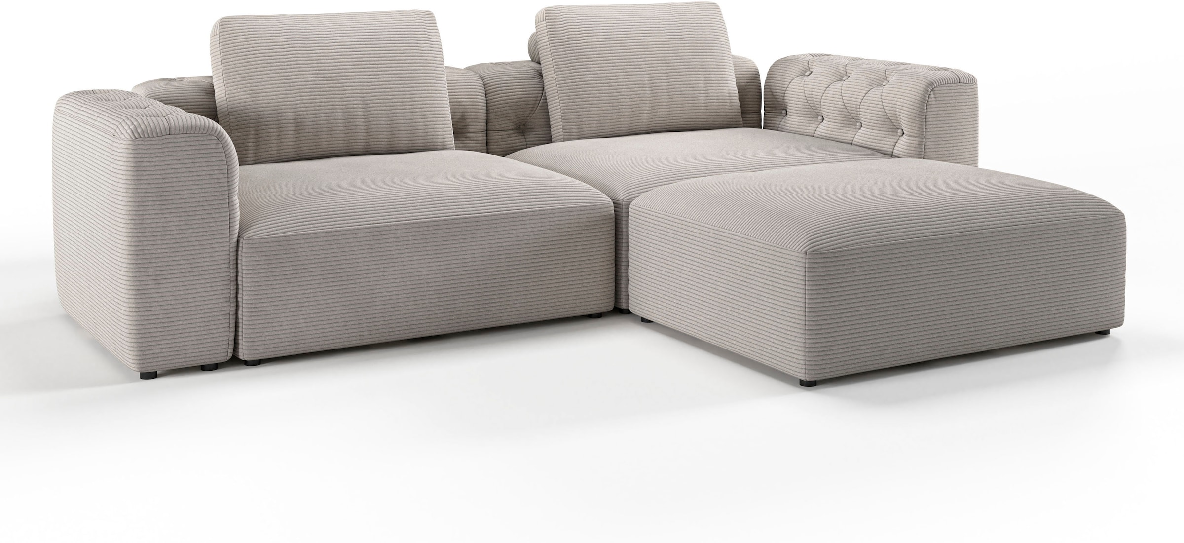 RAUM.ID Ecksofa »Cushid L-Form«, Modulset, bestehend aus 3 Teilen
