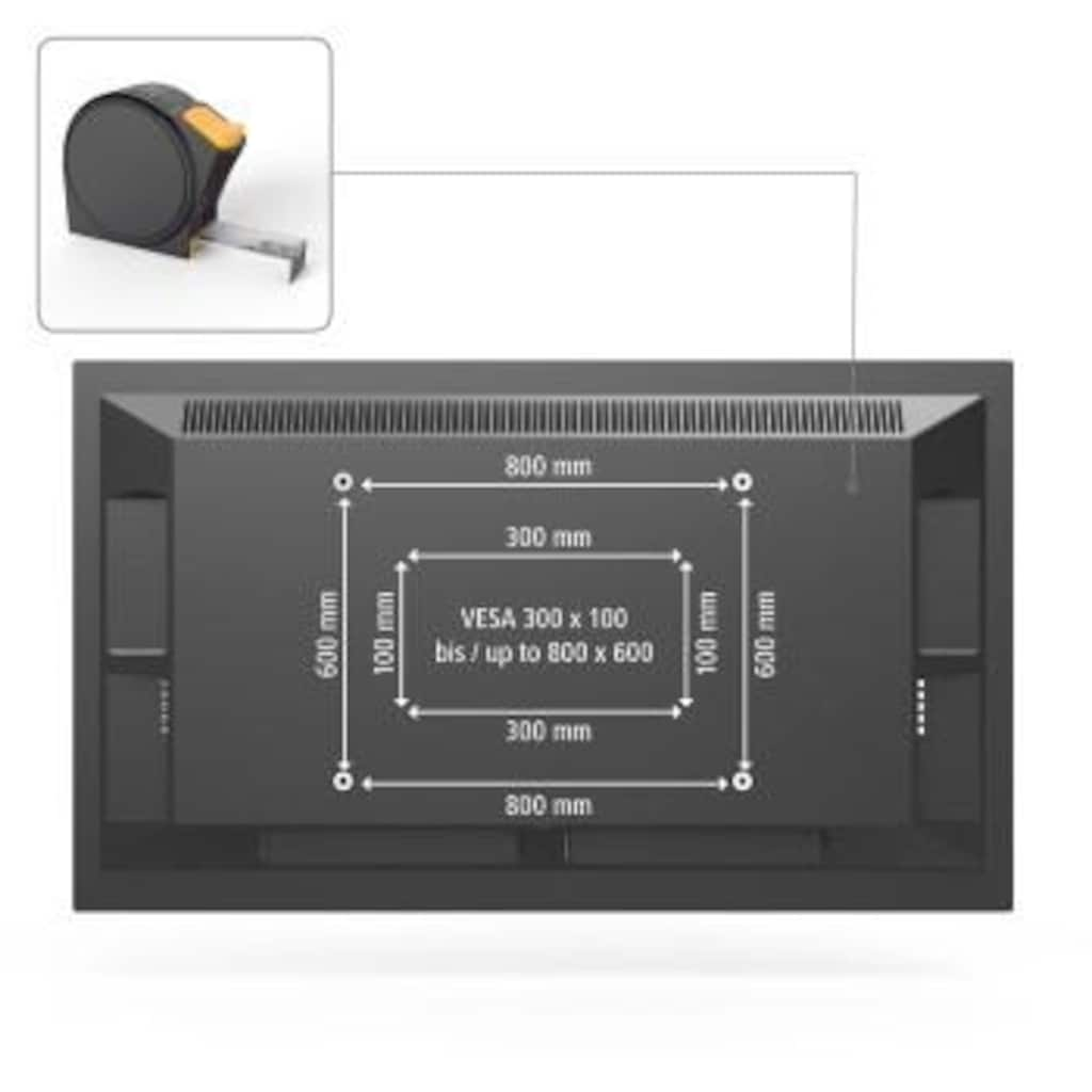 Hama TV-Wandhalterung »schwenkbar, vollbeweglich, 119 - 229 cm (47"-90"), 50", 55", 65", 75"«