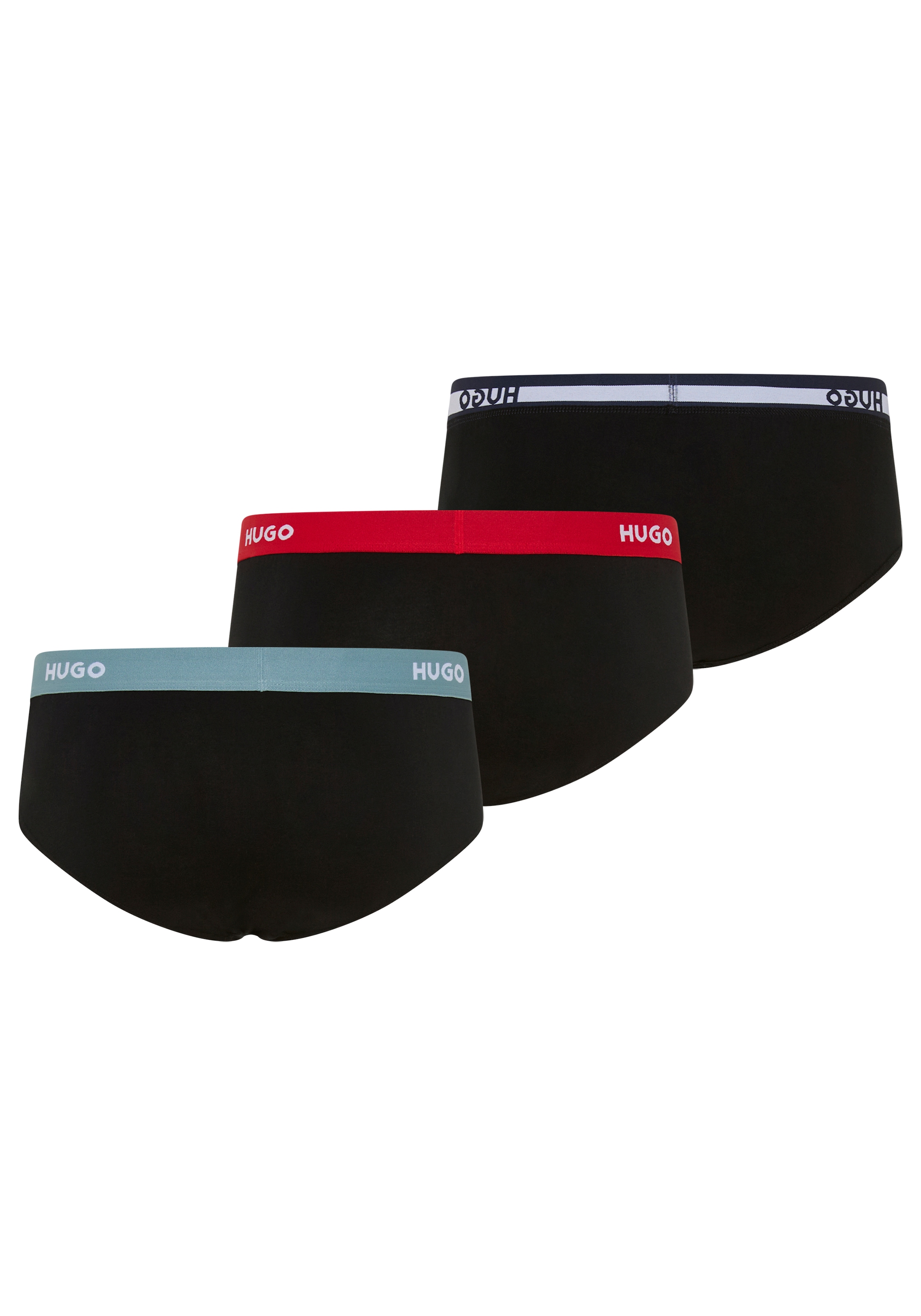 HUGO Underwear Hipster »HIPBRIEF TRIPL« 3er, 3 Stk. mit elastischem Bund