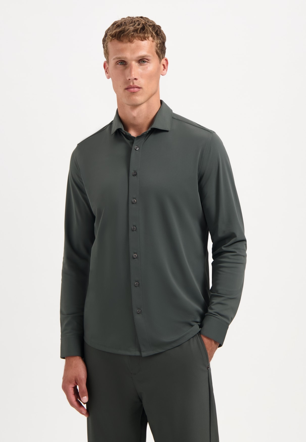 NO EXCESS Langarmhemd "No Excess Sedoc-Reisehemd" günstig online kaufen