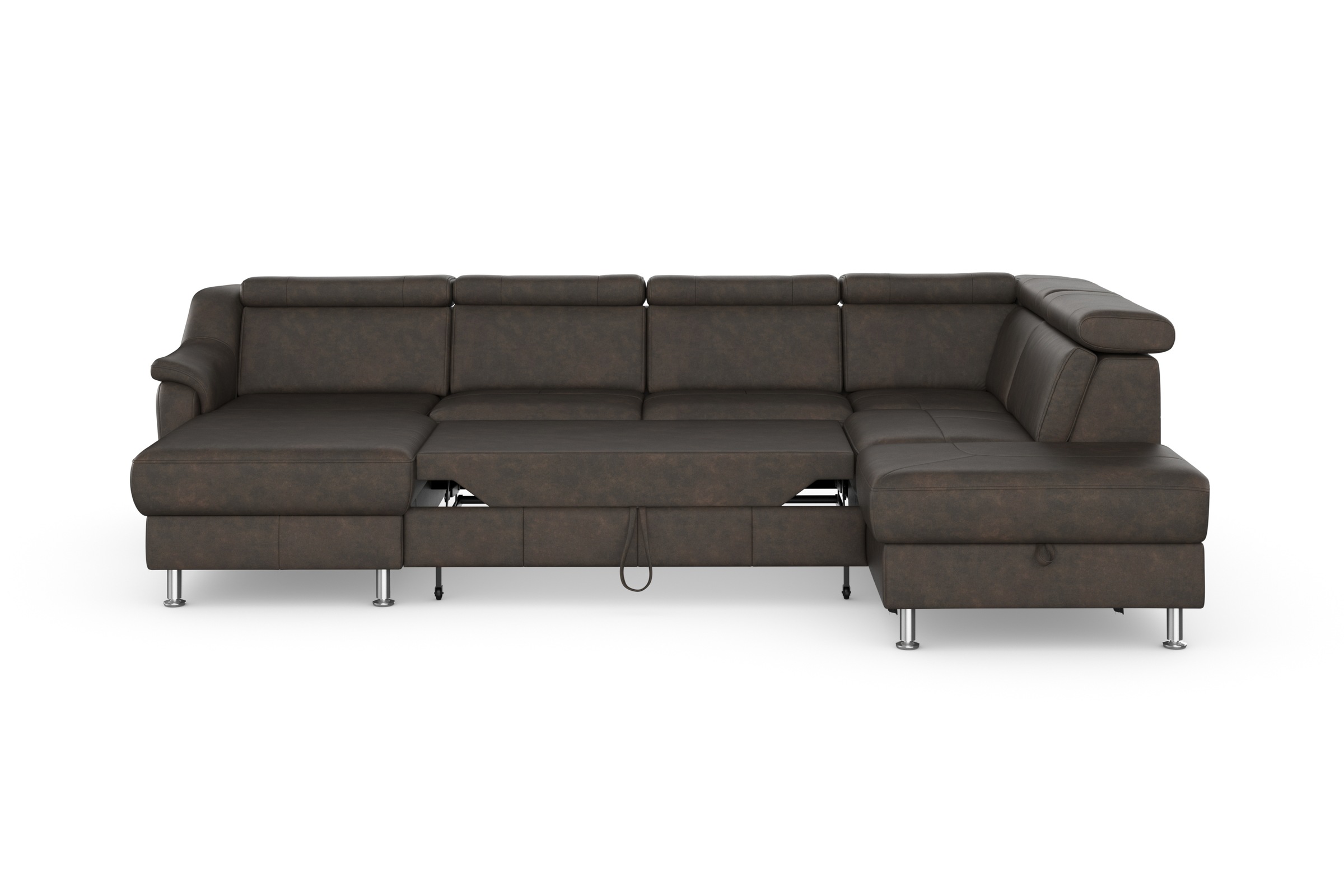 Sit & More Freetown Sofa d'Angle en U Marron 8