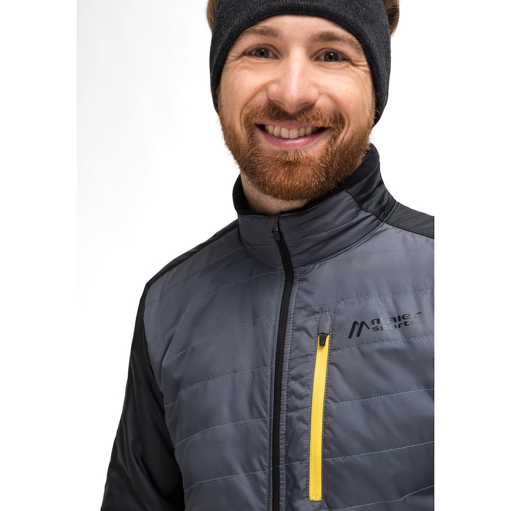 Maier Sports Skijacke »Skjoma Wool M«, Herren Langlaufjacke, wattierte Outdoorjacke mit 3 geräumige Taschen