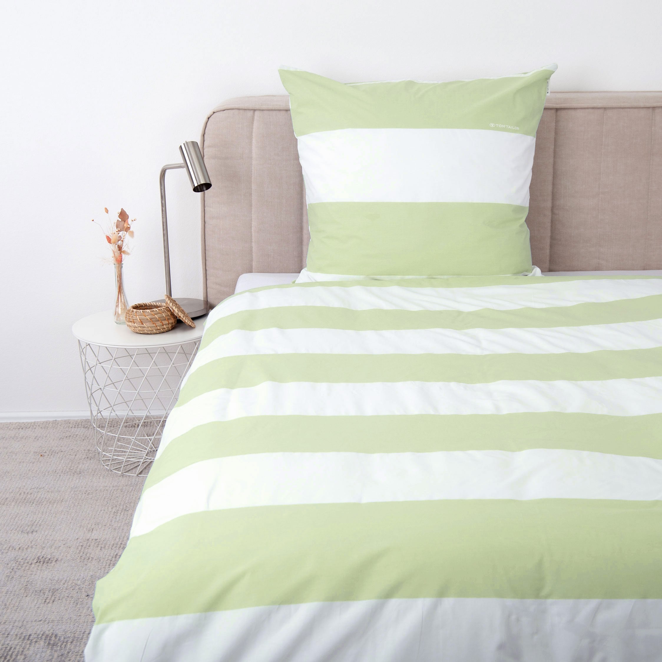 TOM TAILOR HOME Wendebettwäsche »SIENA in Gr. 135x200cm, 155x220cm oder 200x220cm«, gestreifte Bettwäsche aus Baumwolle, Bettwäsche mit Wendeoptik