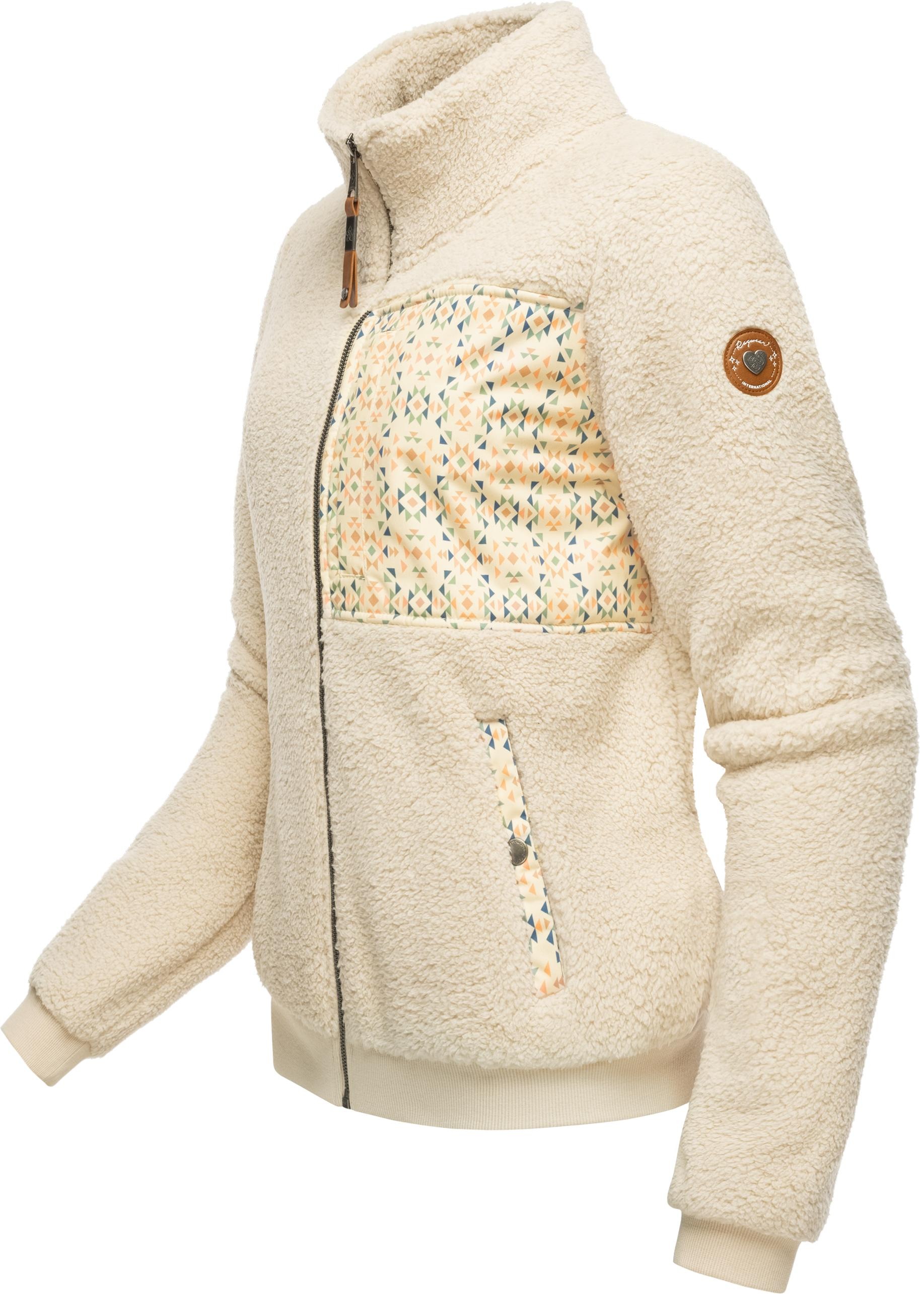 Ragwear Sweatjacke »Imolla«, Flauschige Übergangsjacke aus Teddyfleece