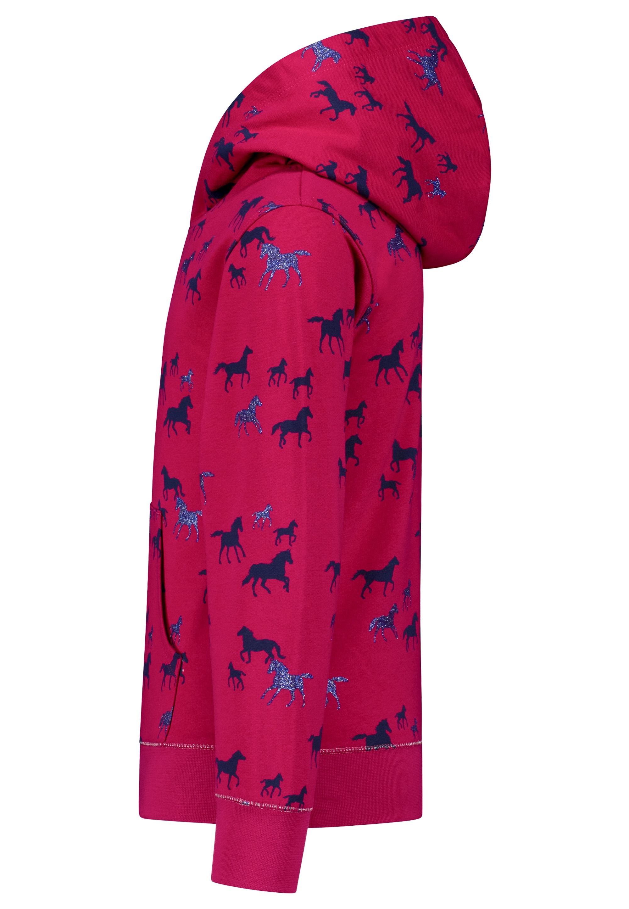 SALT AND PEPPER Kapuzensweatshirt »AOP glitter Horse«, mit kuscheliger Innenseite