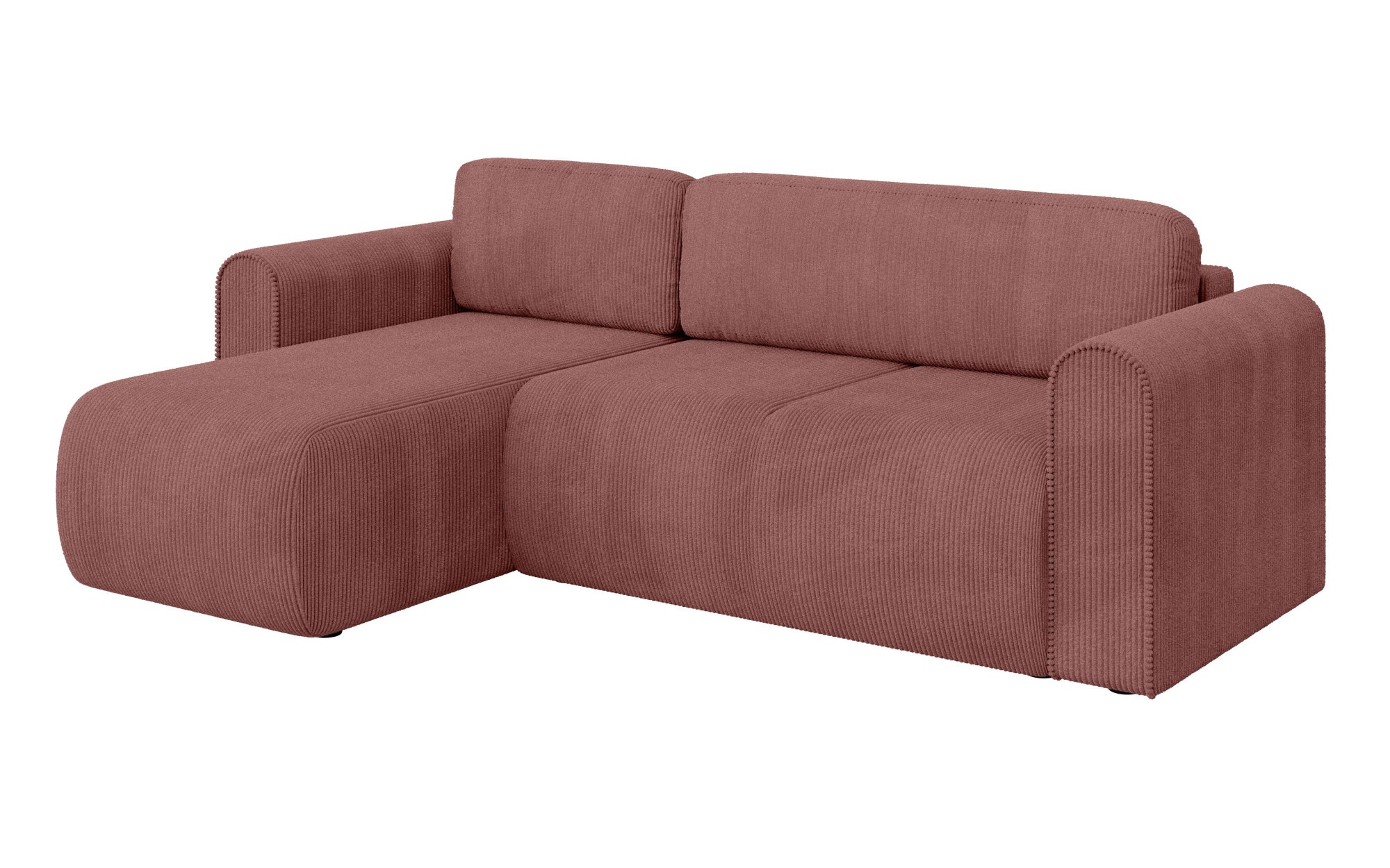 INOSIGN Ecksofa »Zacharia wahlweise Schlafsofa mit Bettkasten, B/T/H 250/166/86 cm«, L-Form mit Wellenunterfederung, Recamiere beidseitig montierbar