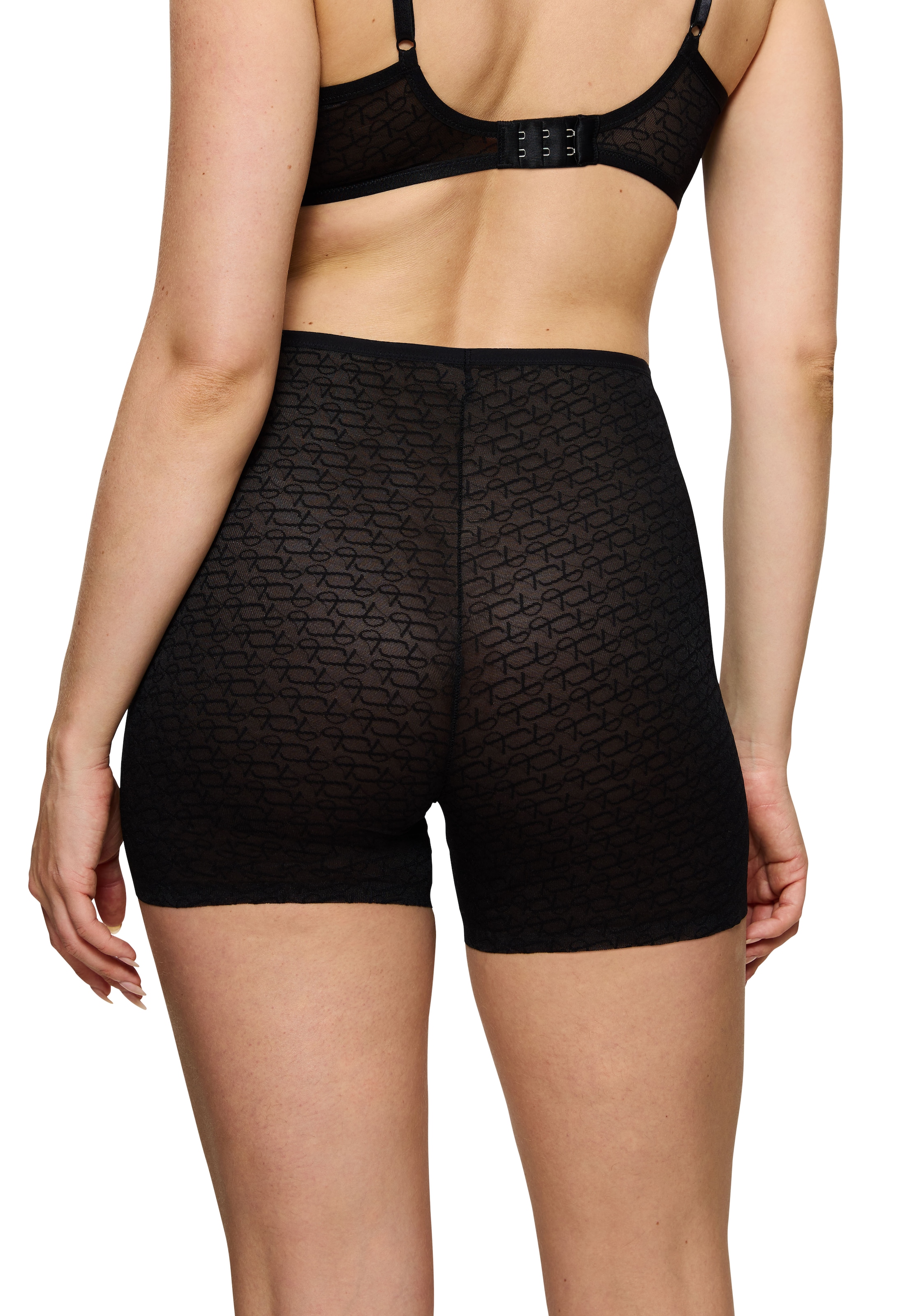 Triumph Panty »Signature Sheer Shorts«, Monogramm-Tüll, extradünner Taillenbund