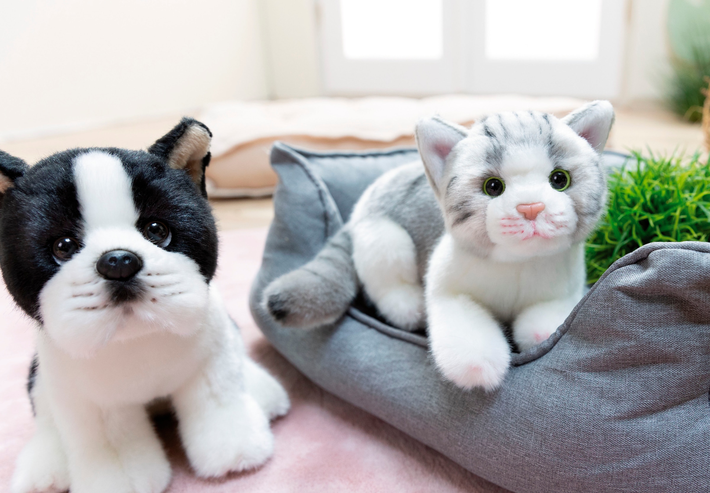 Nici Kuscheltier »Lifelike, Katze, 20 cm«, enthält recyceltes Material (Global Recycled Standard)
