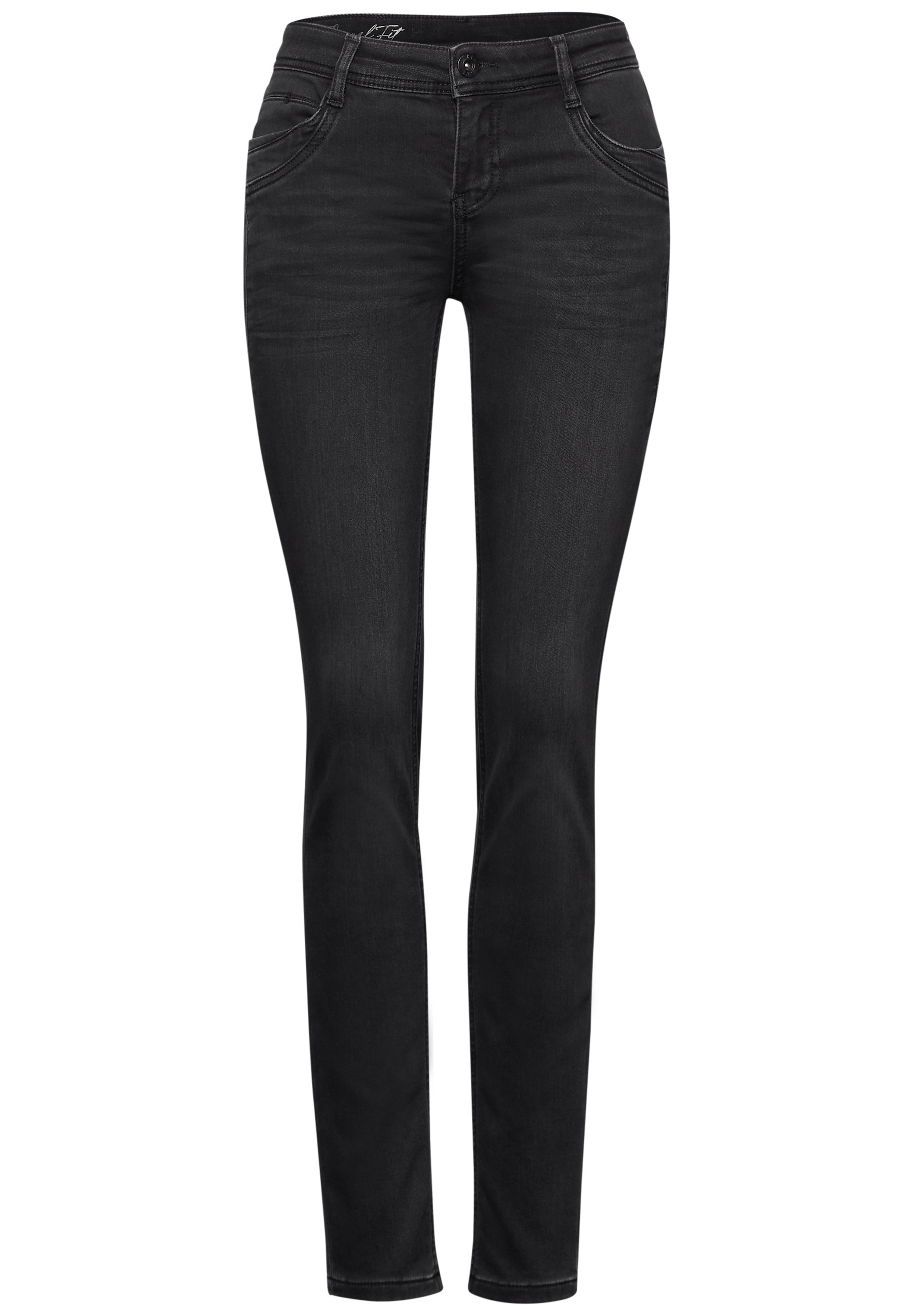 STREET ONE Slim-fit-Jeans, aus Baumwolle mit Stretchanteil