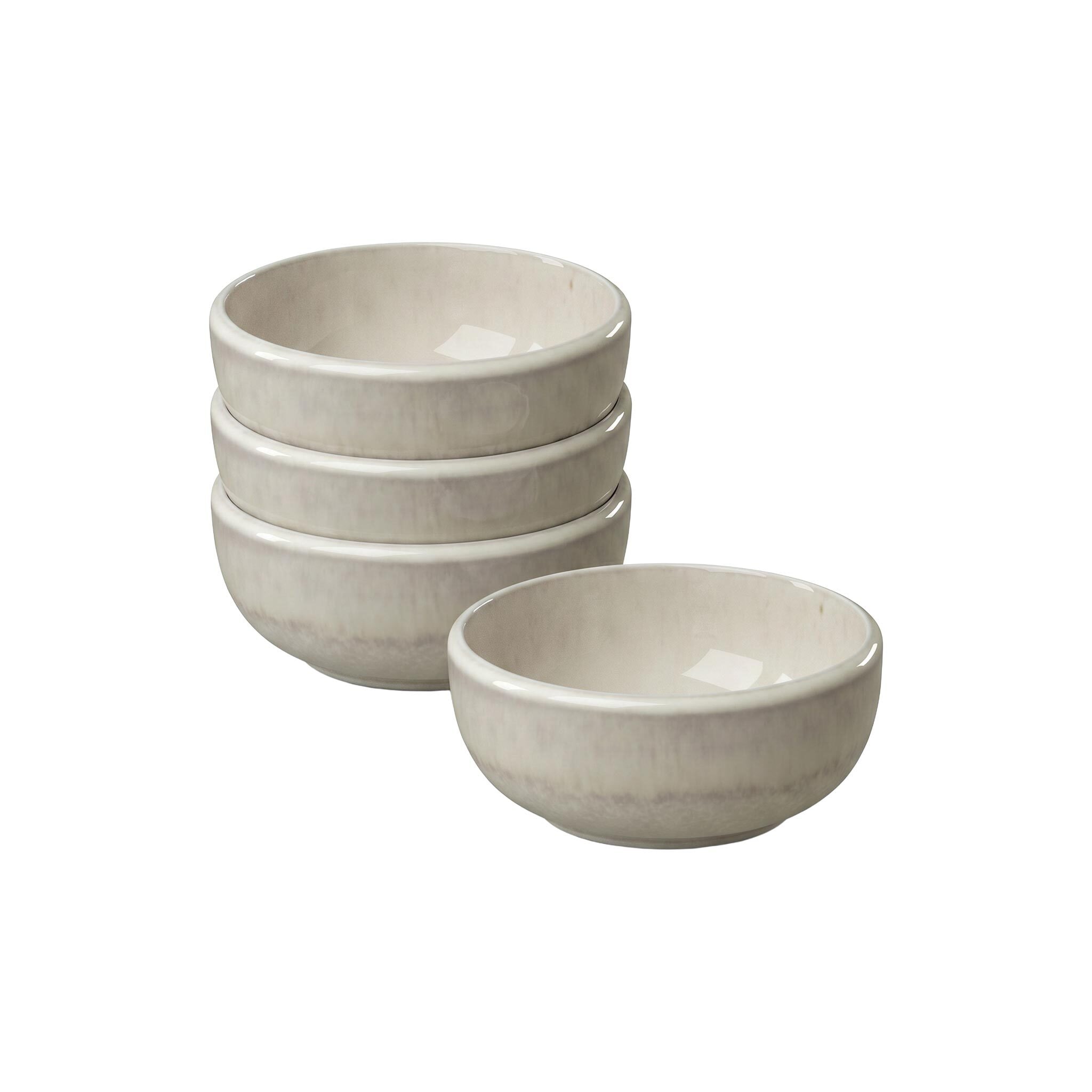 like. by Villeroy & Boch Dipschale "Dipschalen Perlemor Sand ø 8 cm 4er Set beige" 4 Spülmaschinengeeignet, Mikrowellengeeignet