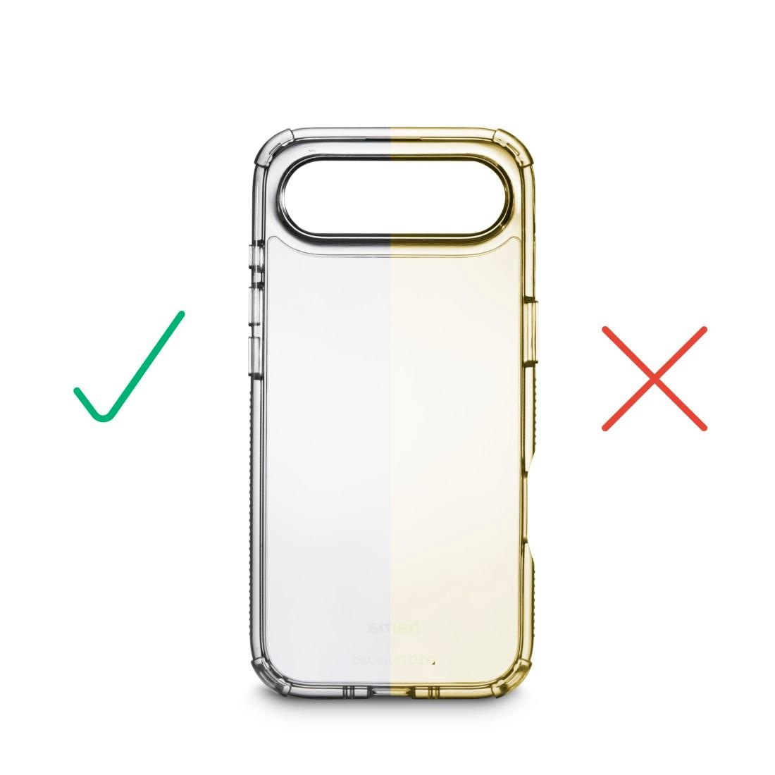 Hama Smartphone-Hülle »Handyhülle „Extreme Protect“ für iPhone Air (stoßfest, sturzsicher)« kratzfest, Anti-Vergilbung