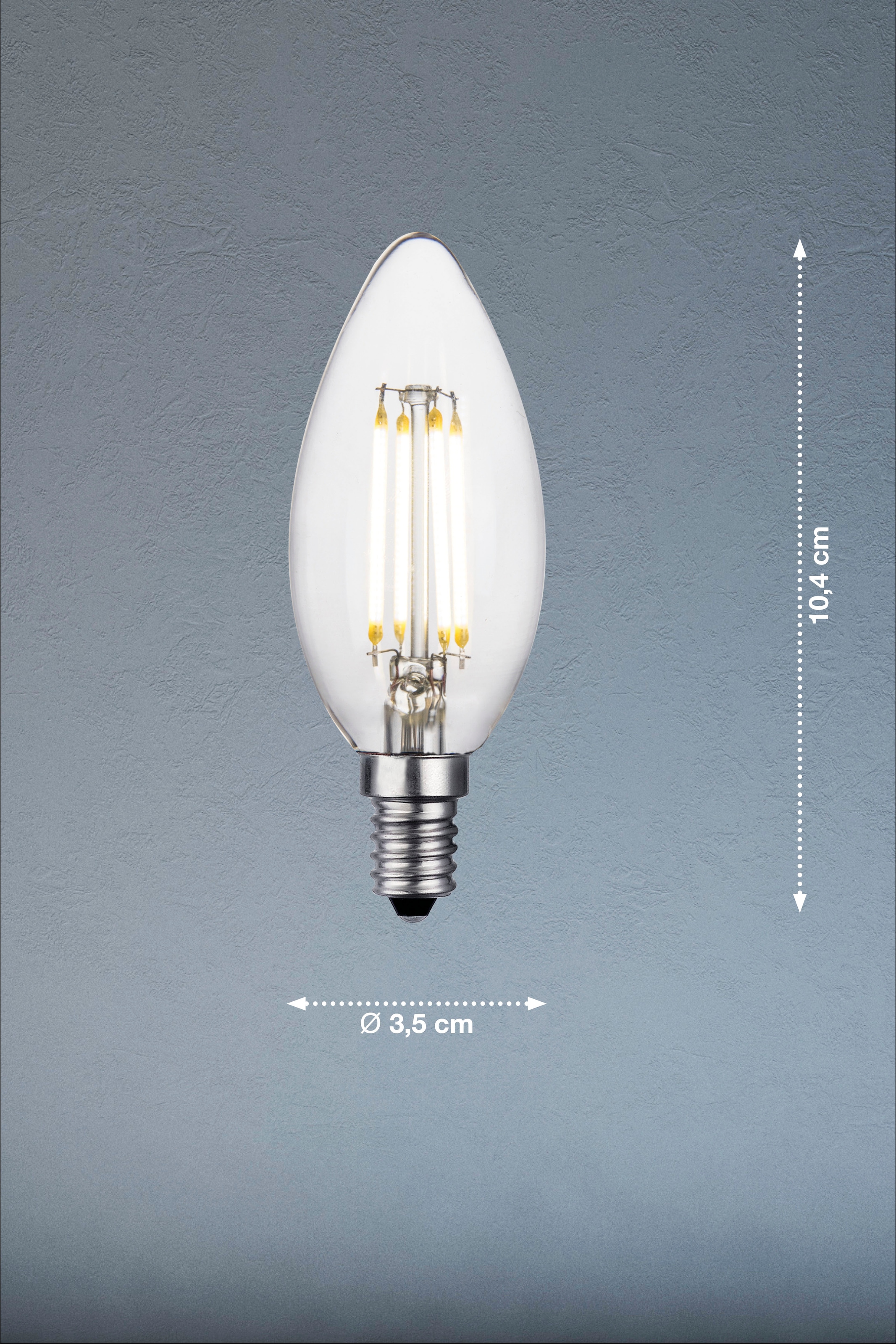 easy! BY FHL LED-Leuchtmittel, E14, 2 St., Lampe,Leuchtmittel,klares Design,E14-Fassung,warmes Licht,dimmbar, Set