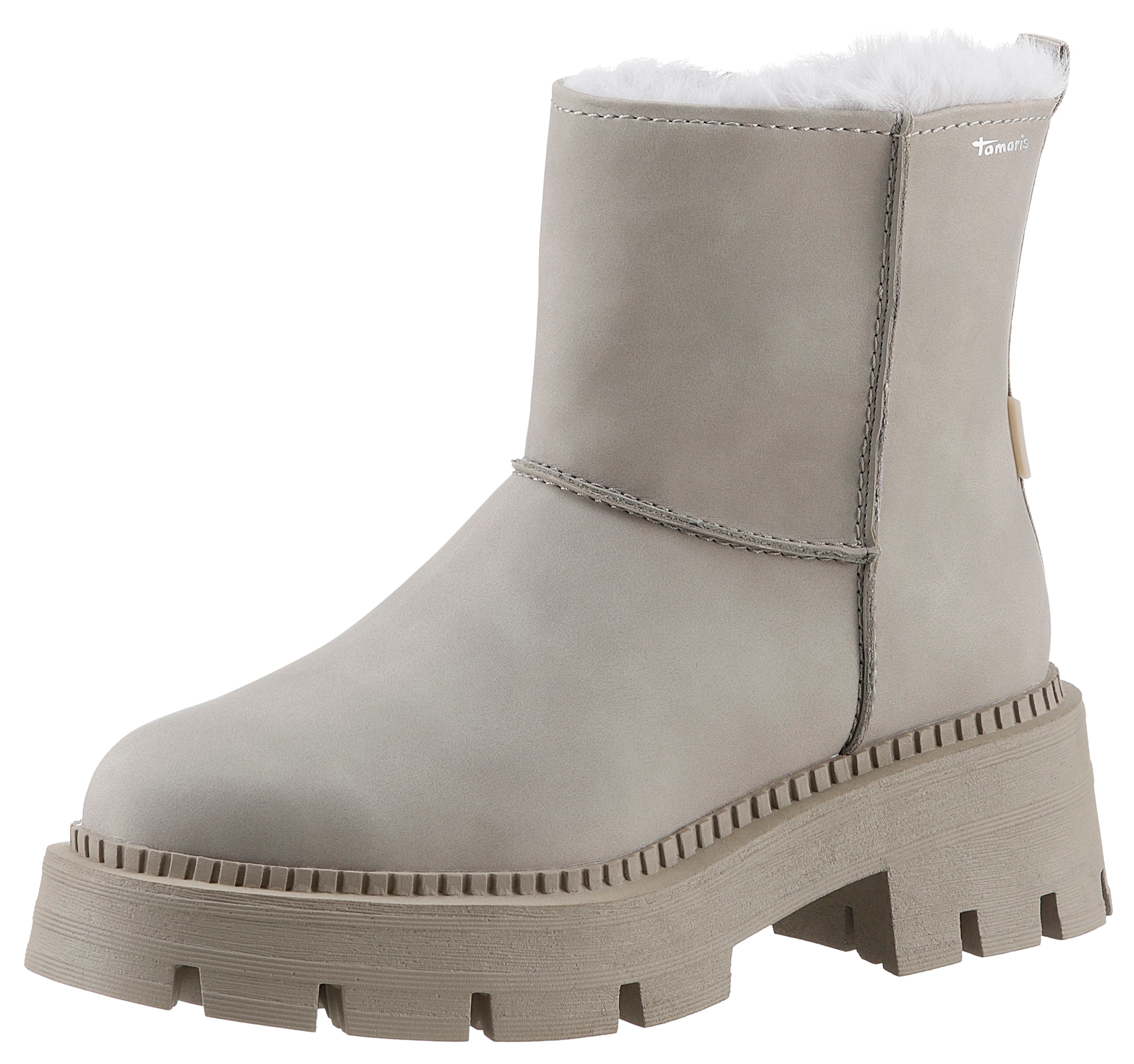 Winterboots, Blockabsatz, Winterstiefelette, Outdoorschuh mit Duo Tex-Ausstattung