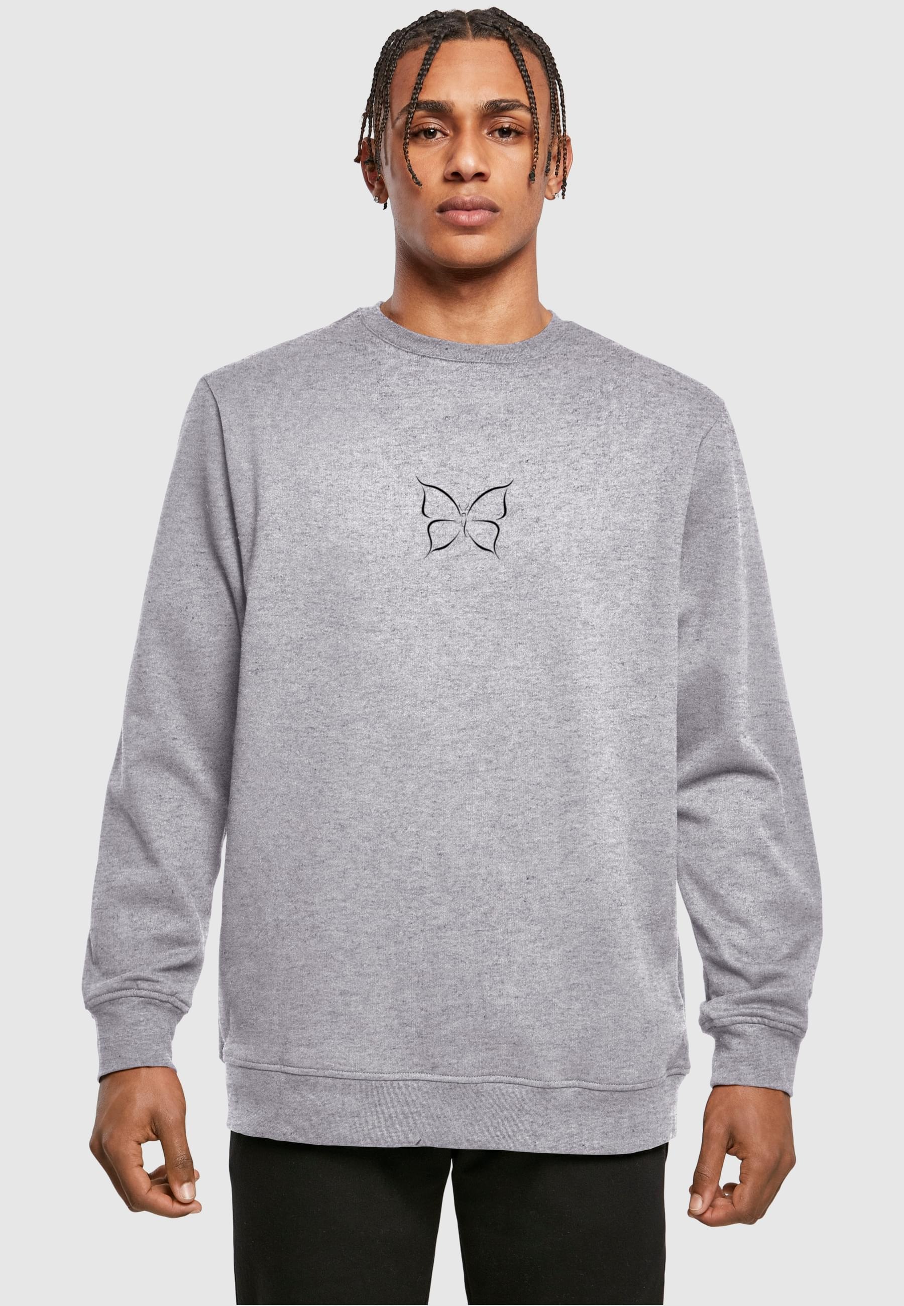 Merchcode Rundhalspullover »Merchcode Herren Butterfly Basic Crewneck«, (1 tlg.)