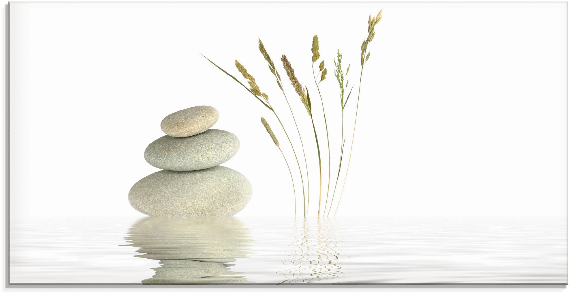 Artland Glasbild »Zen Friede«, Zen, (1 St.), in verschiedenen Größen