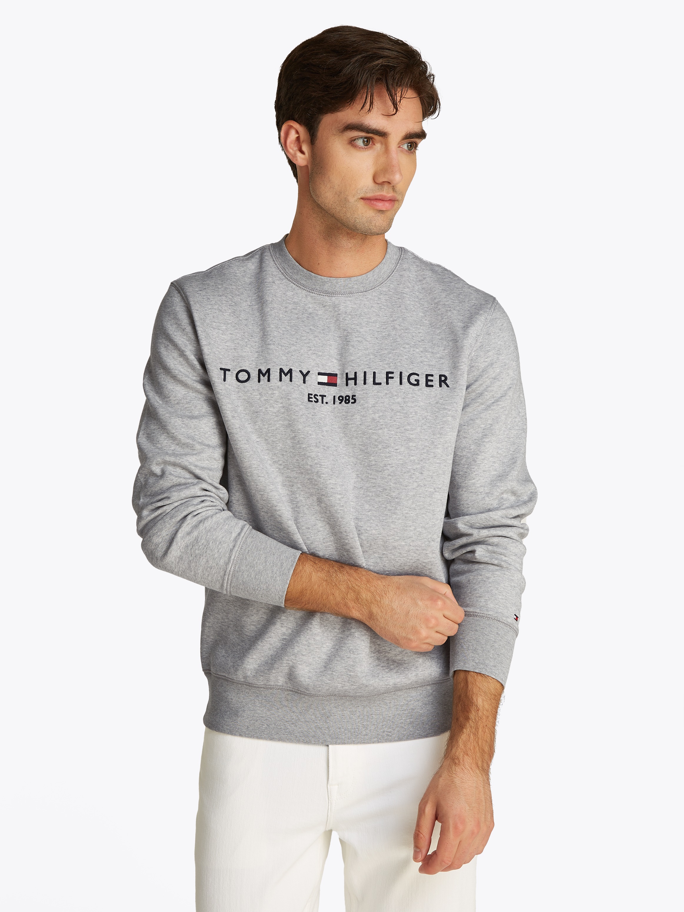 Tommy Hilfiger Sweatshirt »TOMMY LOGO SWEATSHIRT«, mit klassischem Rundhalsausschnitt