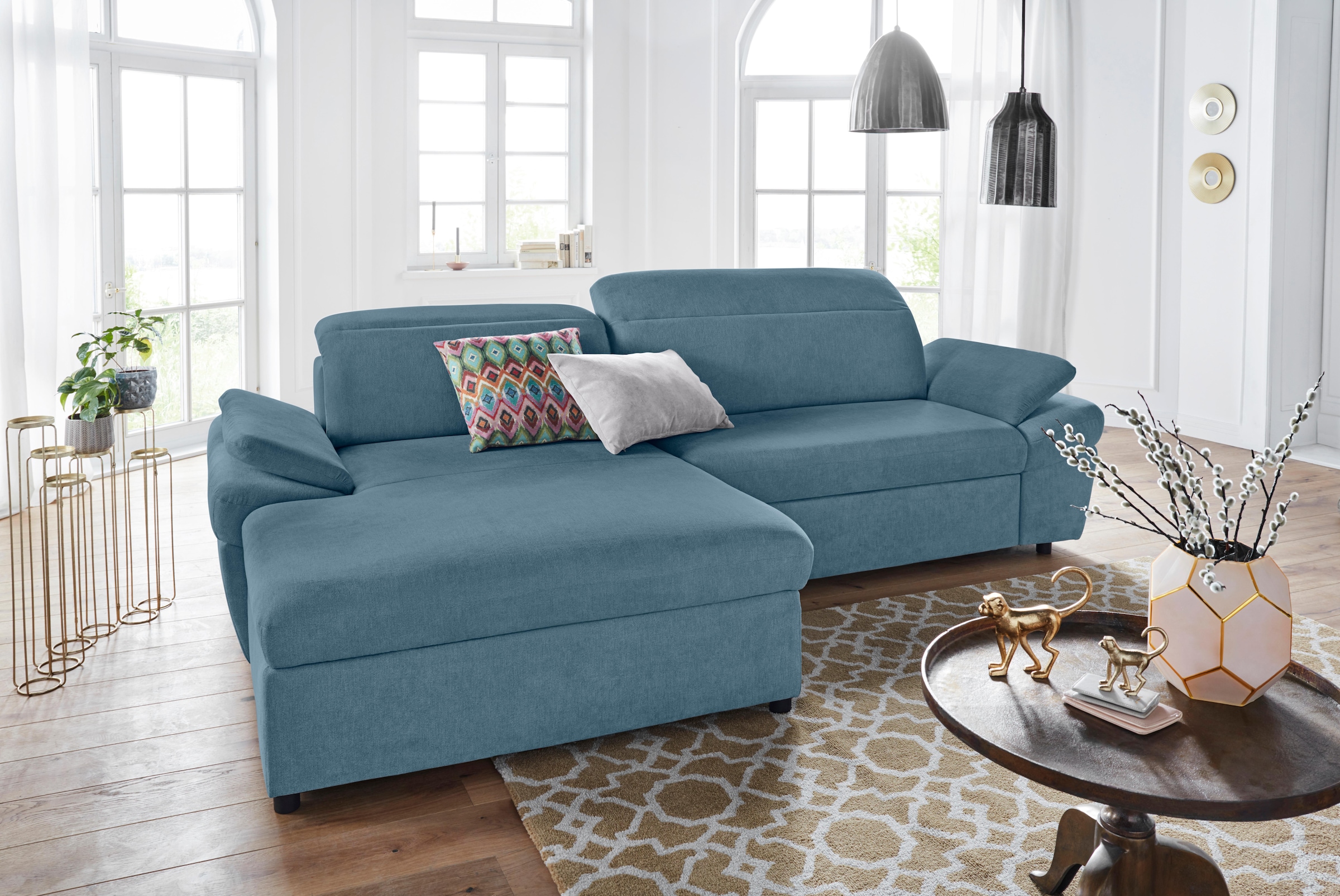 exxpo - sofa fashion Ecksofa "Kyoto, inkl. Kopfteil- und Armteilverstellung günstig online kaufen