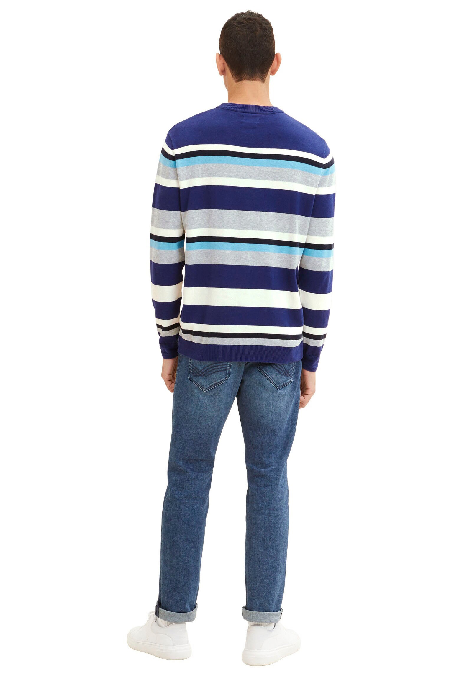 TOM TAILOR Strickpullover »Strickpullover mit Streifenmuster« GE9180