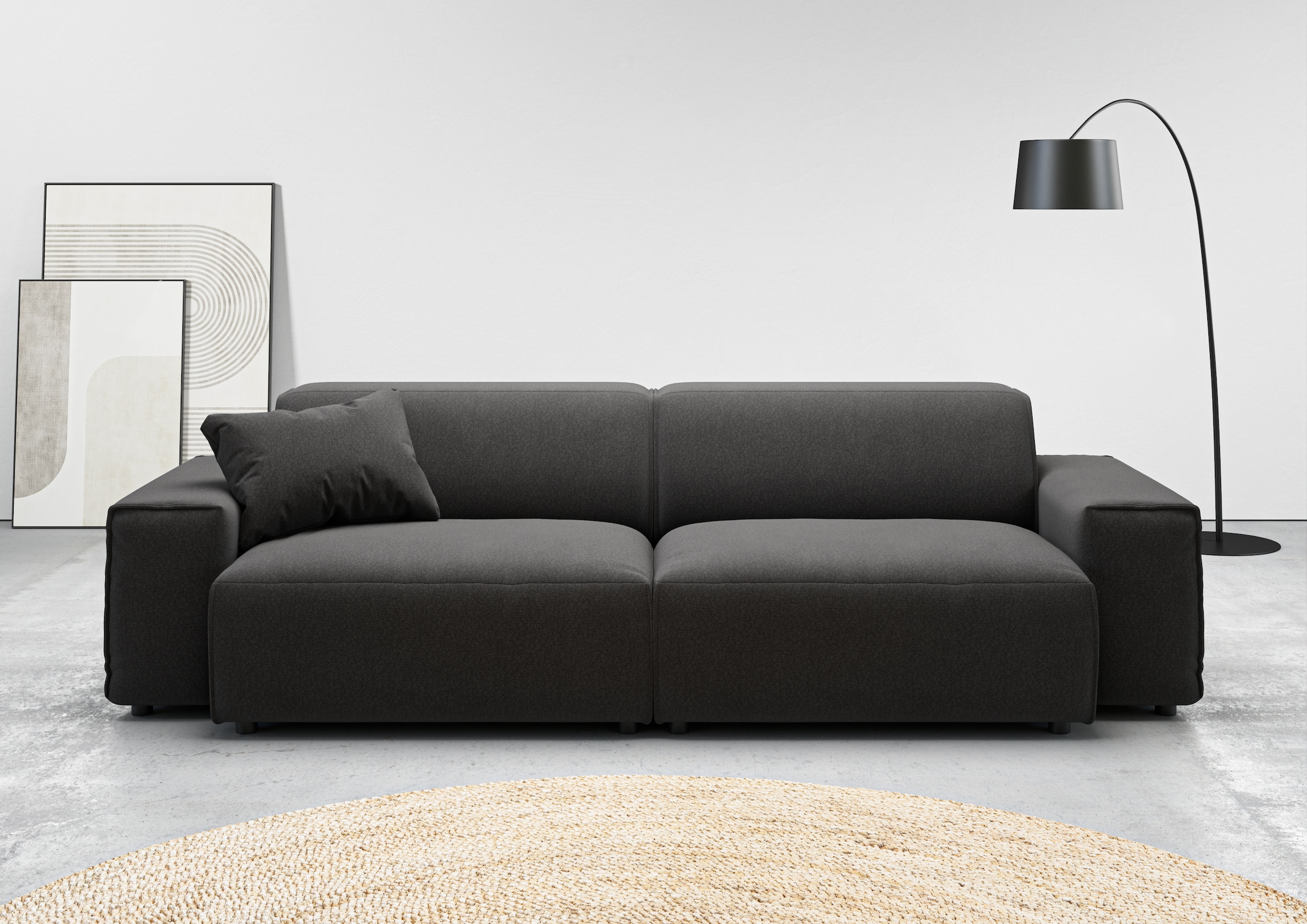 andas Big-Sofa »Glimminge  auch in Breitcord, Feincord + Easy care-Bezug,«, besondere Kedernähte Zierkissen