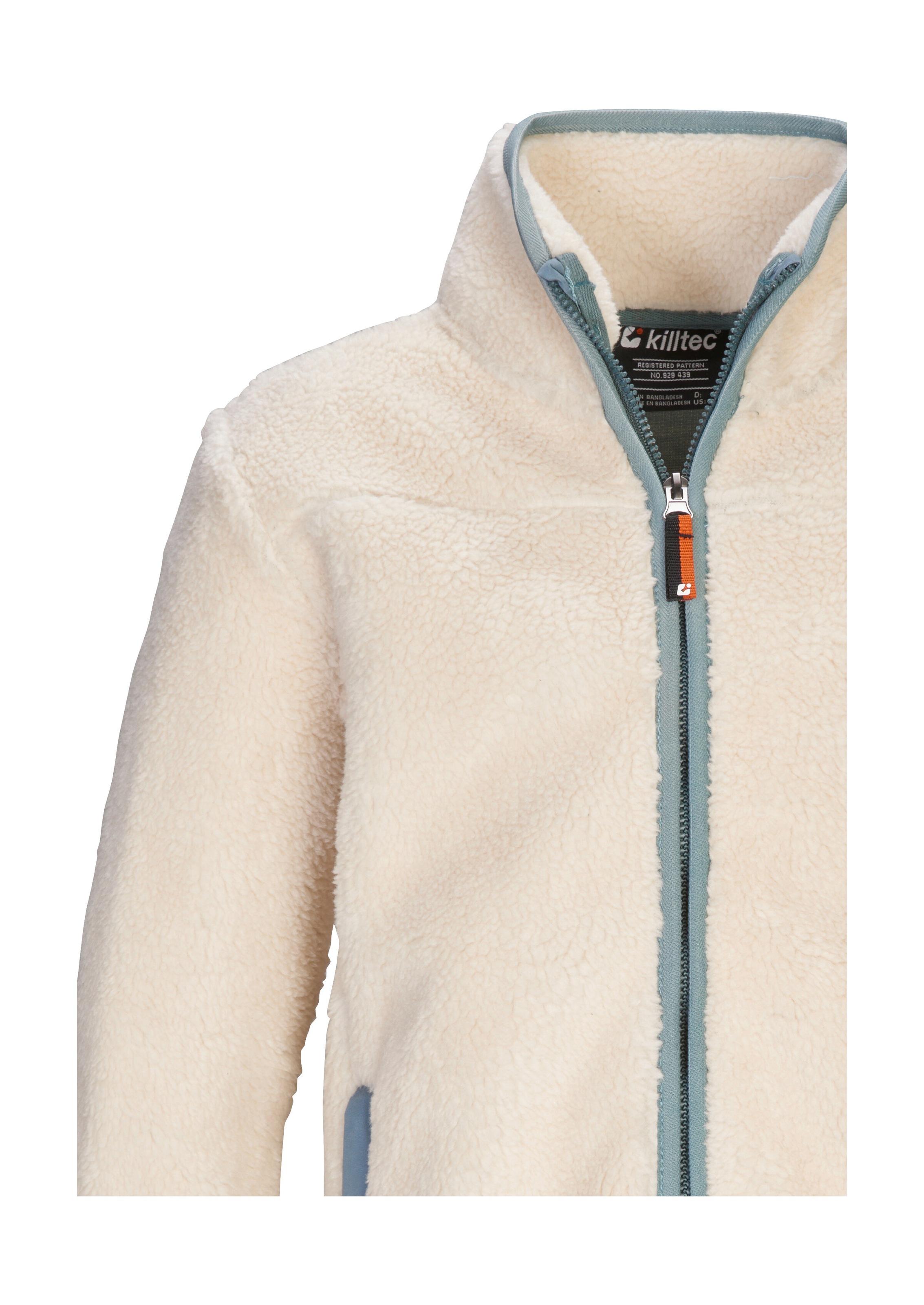 Killtec Fleecejacke »KOW 241 BYS FLC JCKT«, Weiche Sherpa Fleecejacke mit Kinnschutz und Stehkragen