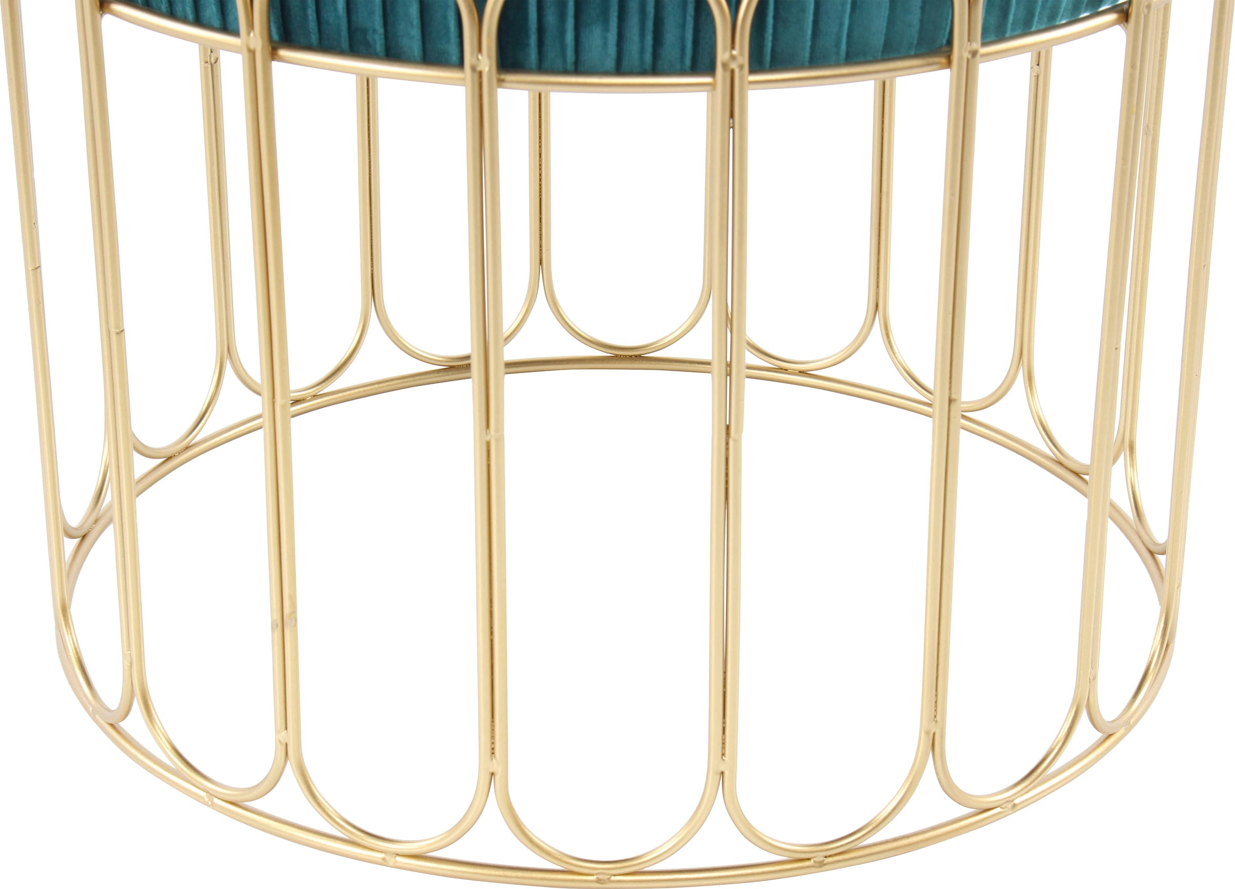 Kayoom Sitzhocker »Hocker Cleopatra 425, Design-Hocker Sitzfläche weich gepolstert«, (1 St.), samtweich, dekorativ, elegantes Design, edle Optik