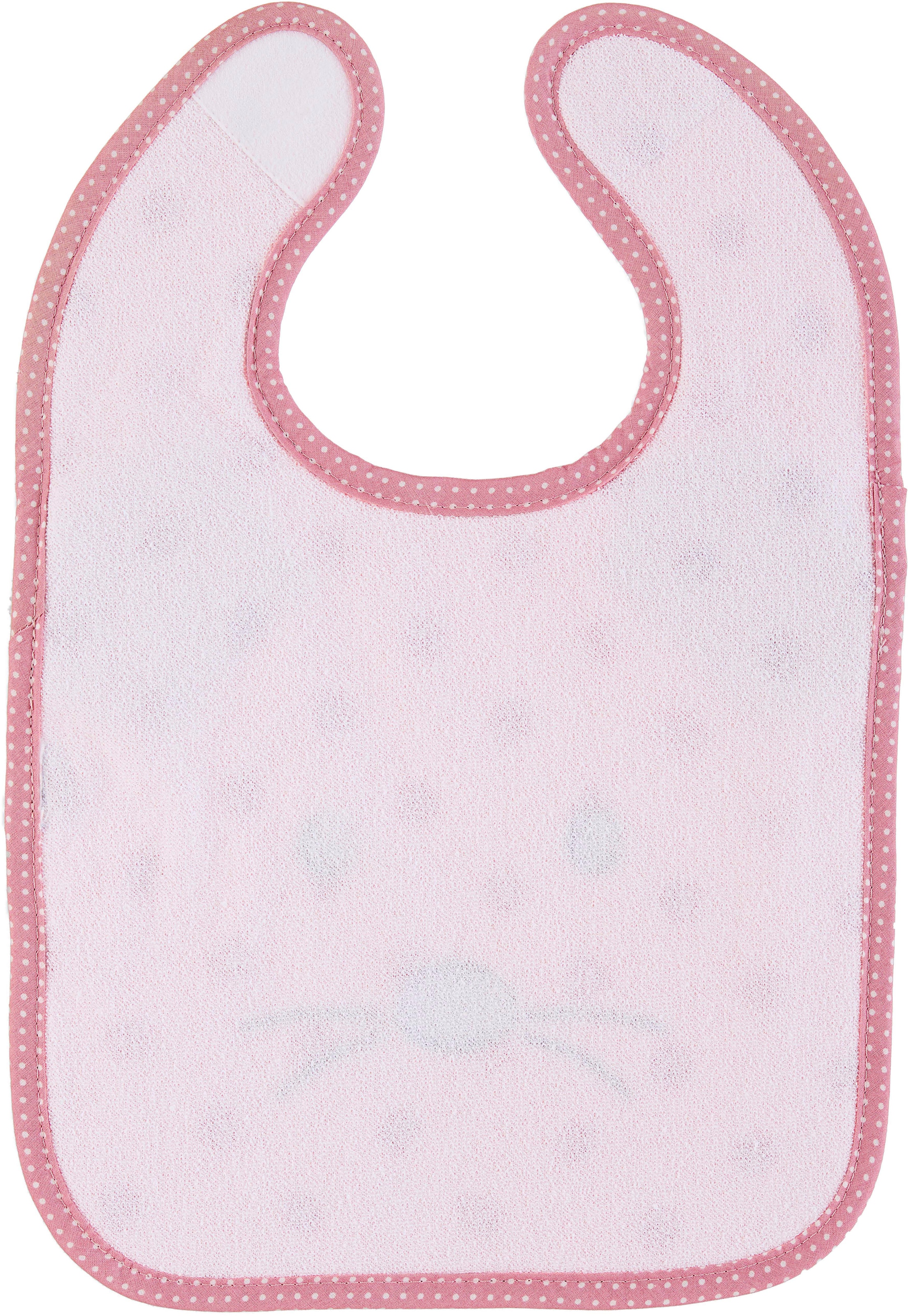 Sterntaler® Lätzchen »Klettlätzchen Plastik, Mabel, rosa«