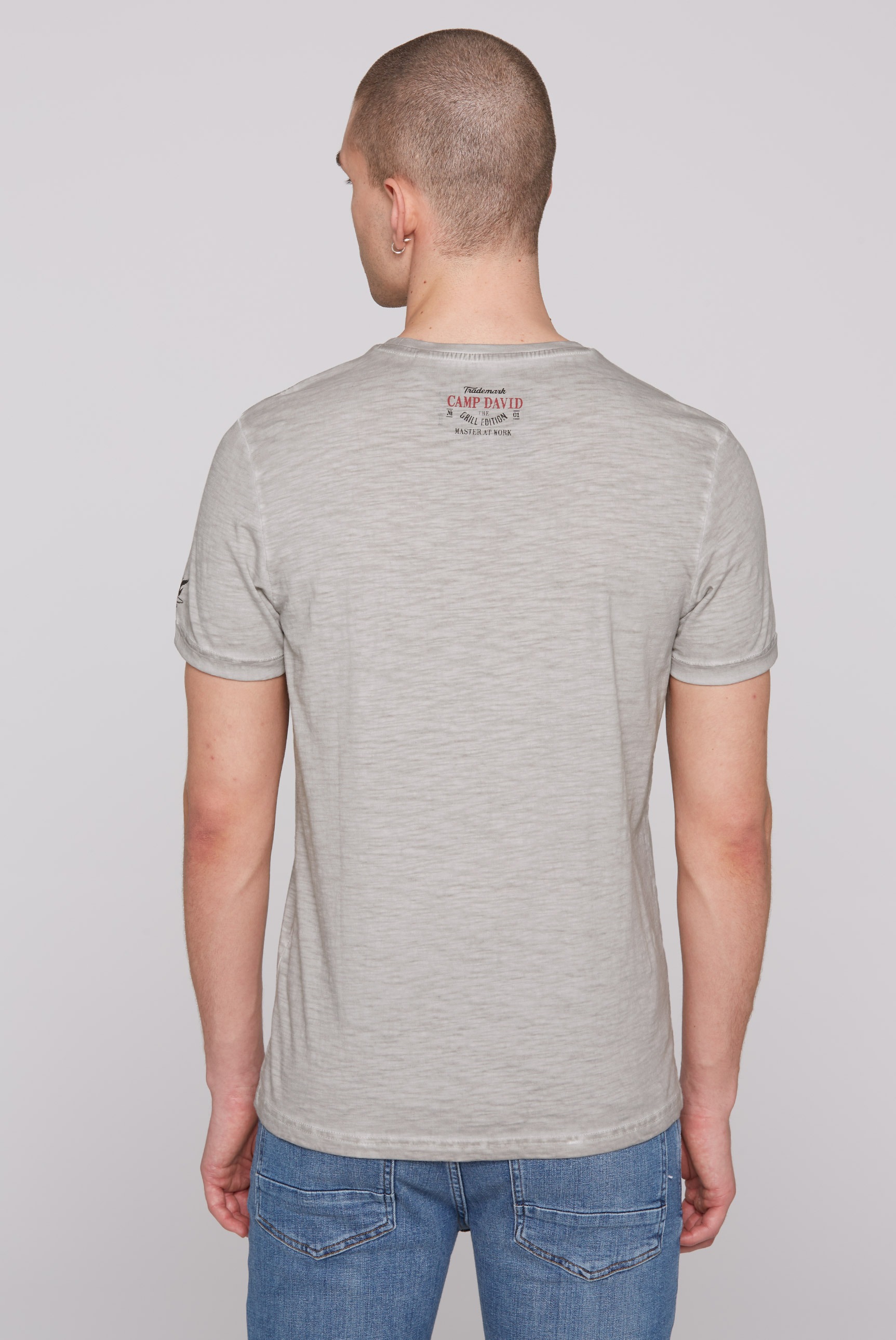 CAMP DAVID Rundhalsshirt, aus Baumwolle