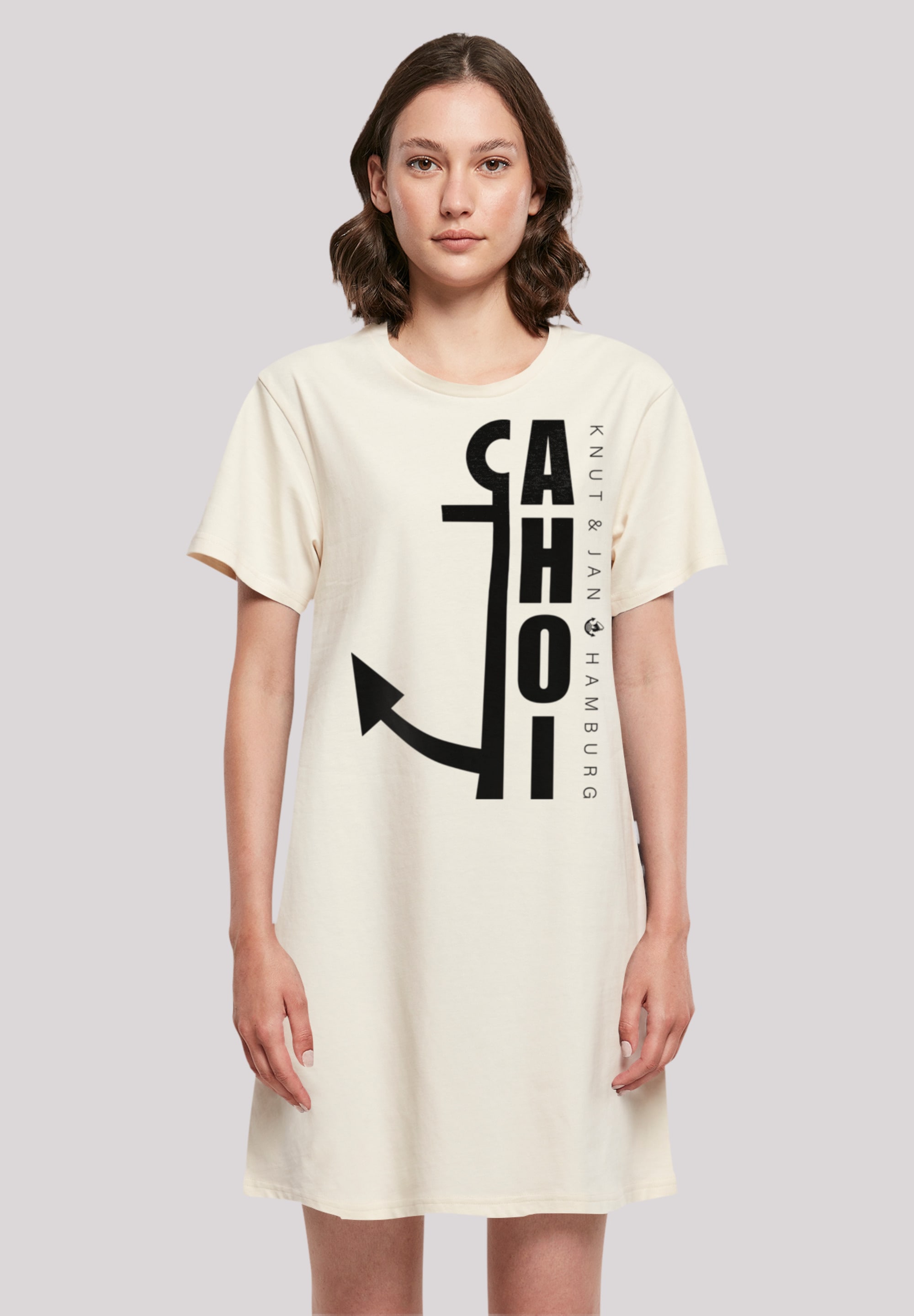 Shirtkleid »Ahoi Anker Knut & Jan Hamburg«, Print