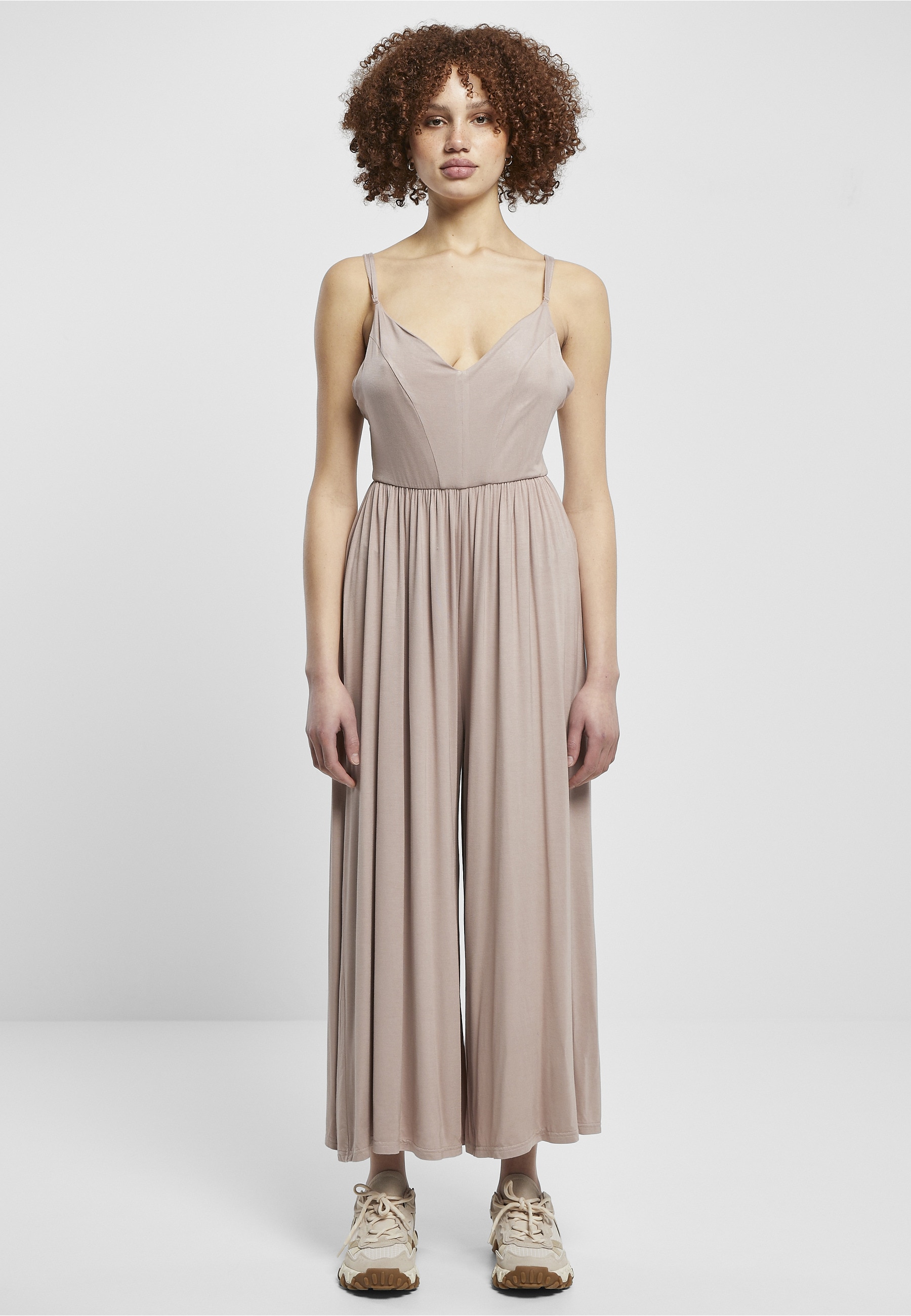 URBAN CLASSICS Jumpsuit »Urban Classics Damen Ladies Modal Spaghetti Jumpsuit« 1 Stk.