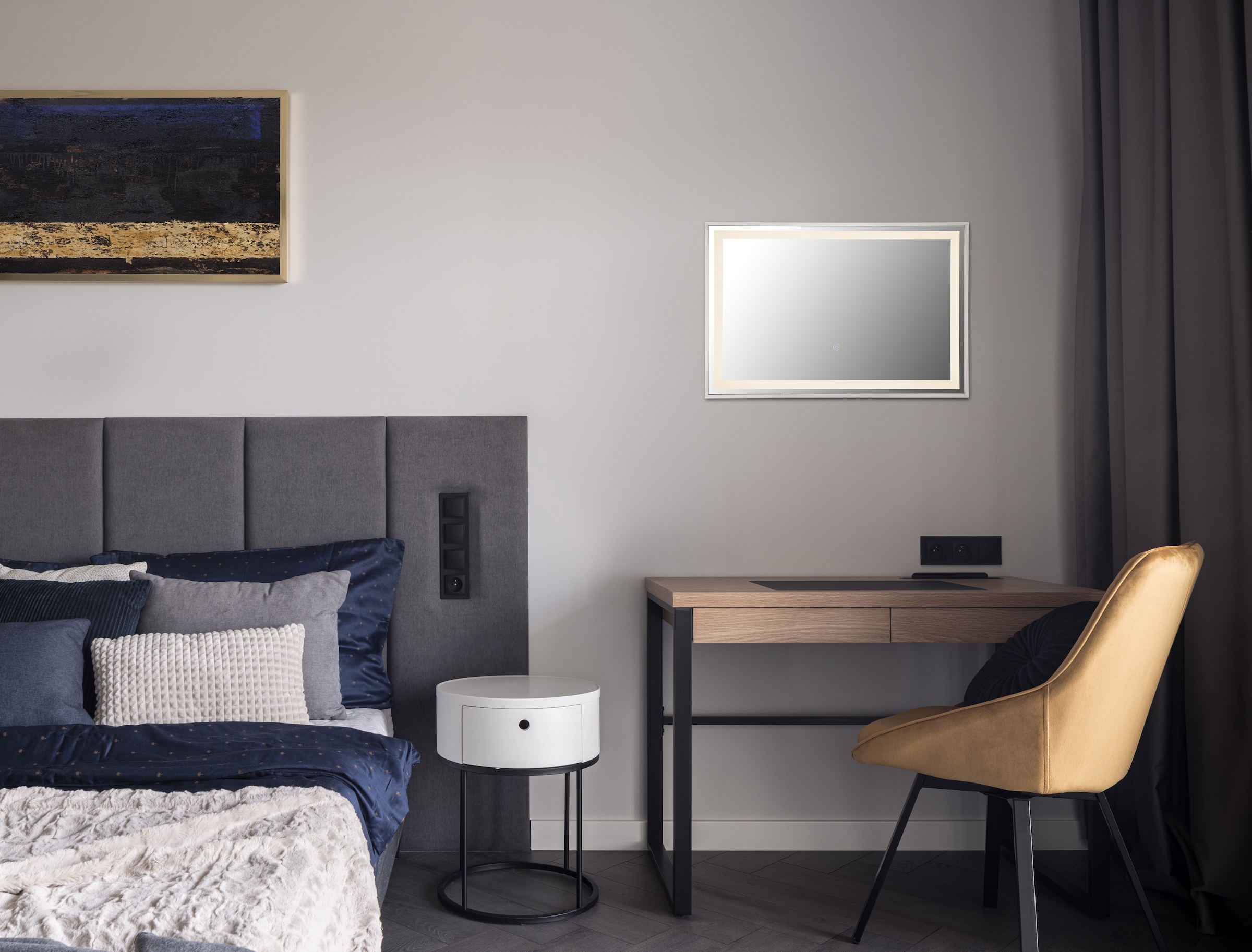 GLOBO LIGHTING Spiegelleuchte »RIVAS« LED-Modul 1 Stk. warmweiß - kaltweiß