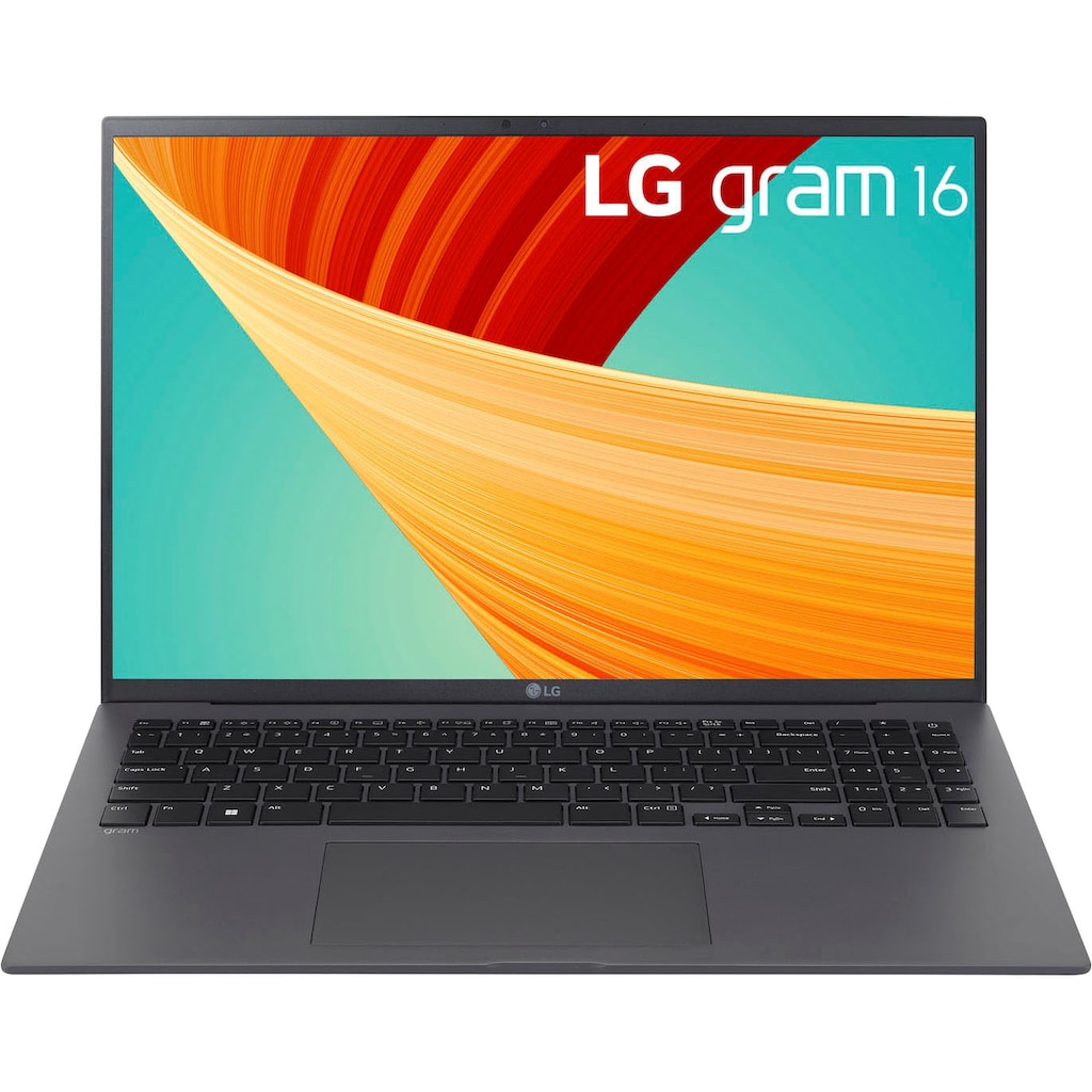 LG Business-Notebook »Gram 16" Laptop, QHD+ IPS-Display, 16 GB RAM, Windows 11 Home,«, 40,6 cm, / 16 Zoll, Intel, Core i7, Iris Xe Graphics, 512 GB SSD, 16Z90R-G.AA76G