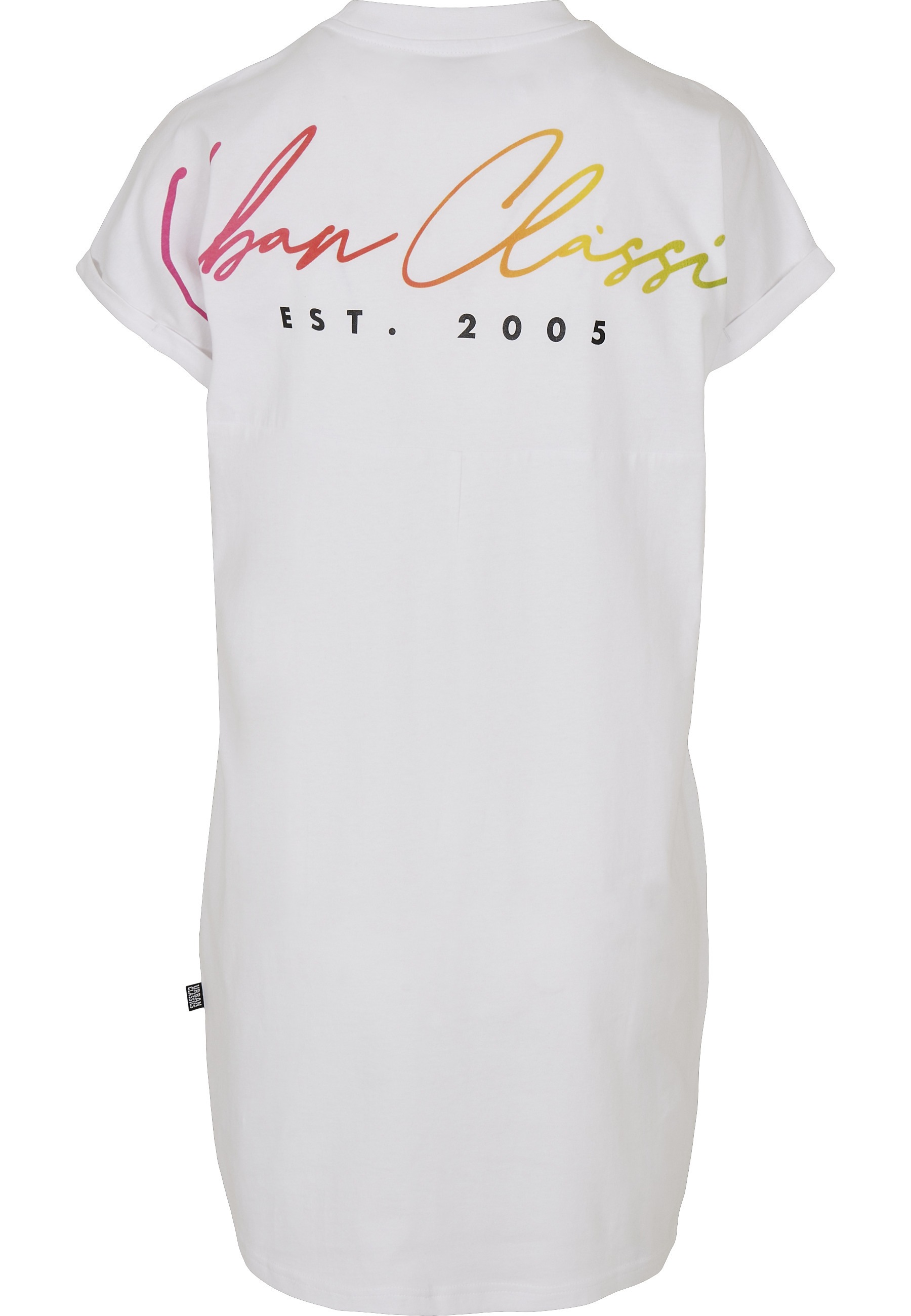 URBAN CLASSICS A-Linien-Kleid "Urban Classics Damen Ladies Rainbow Tee Dress" 1 Stk. tlg.