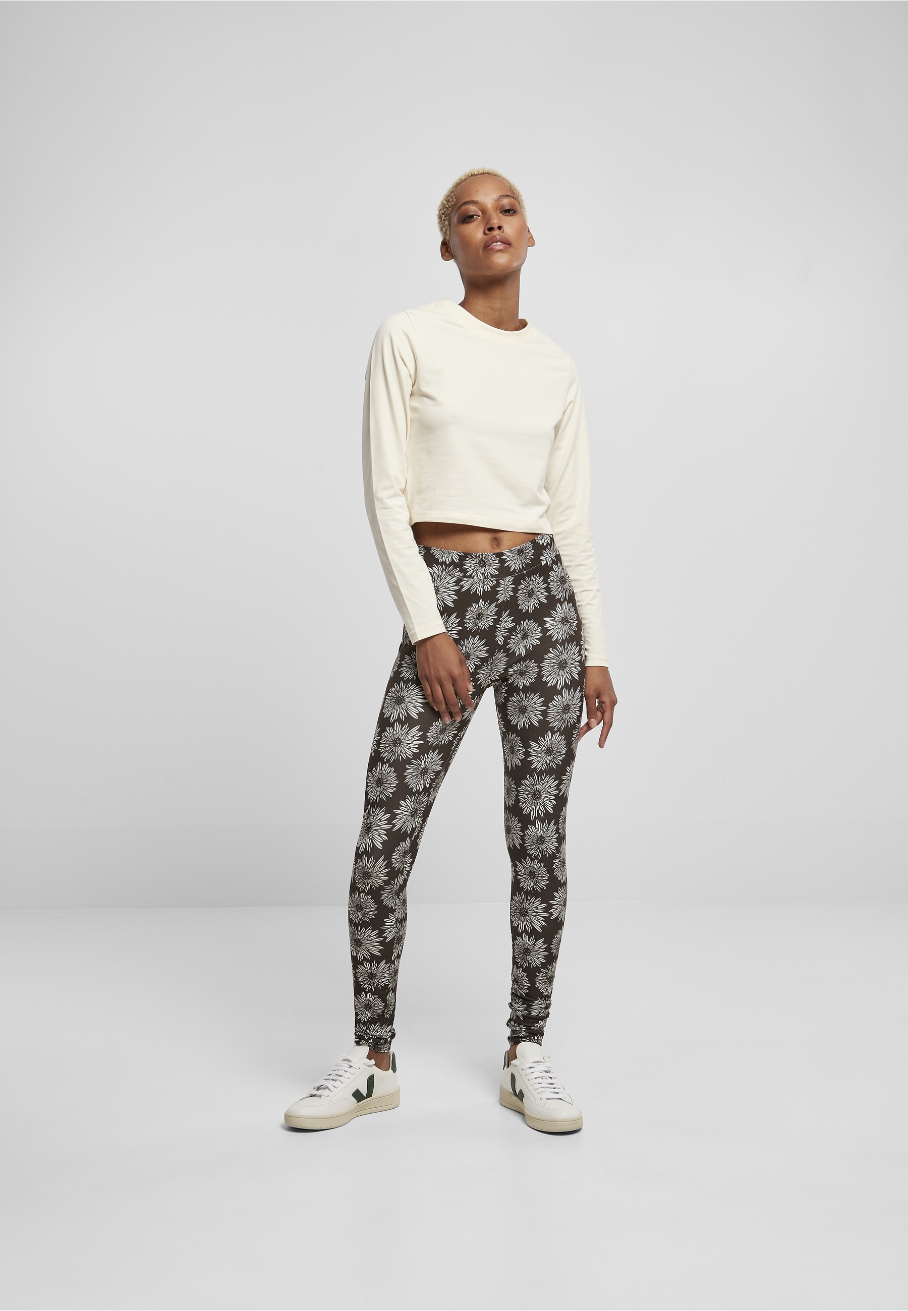 URBAN CLASSICS Leggings »Urban Classics Damen Ladies Soft AOP Leggings«