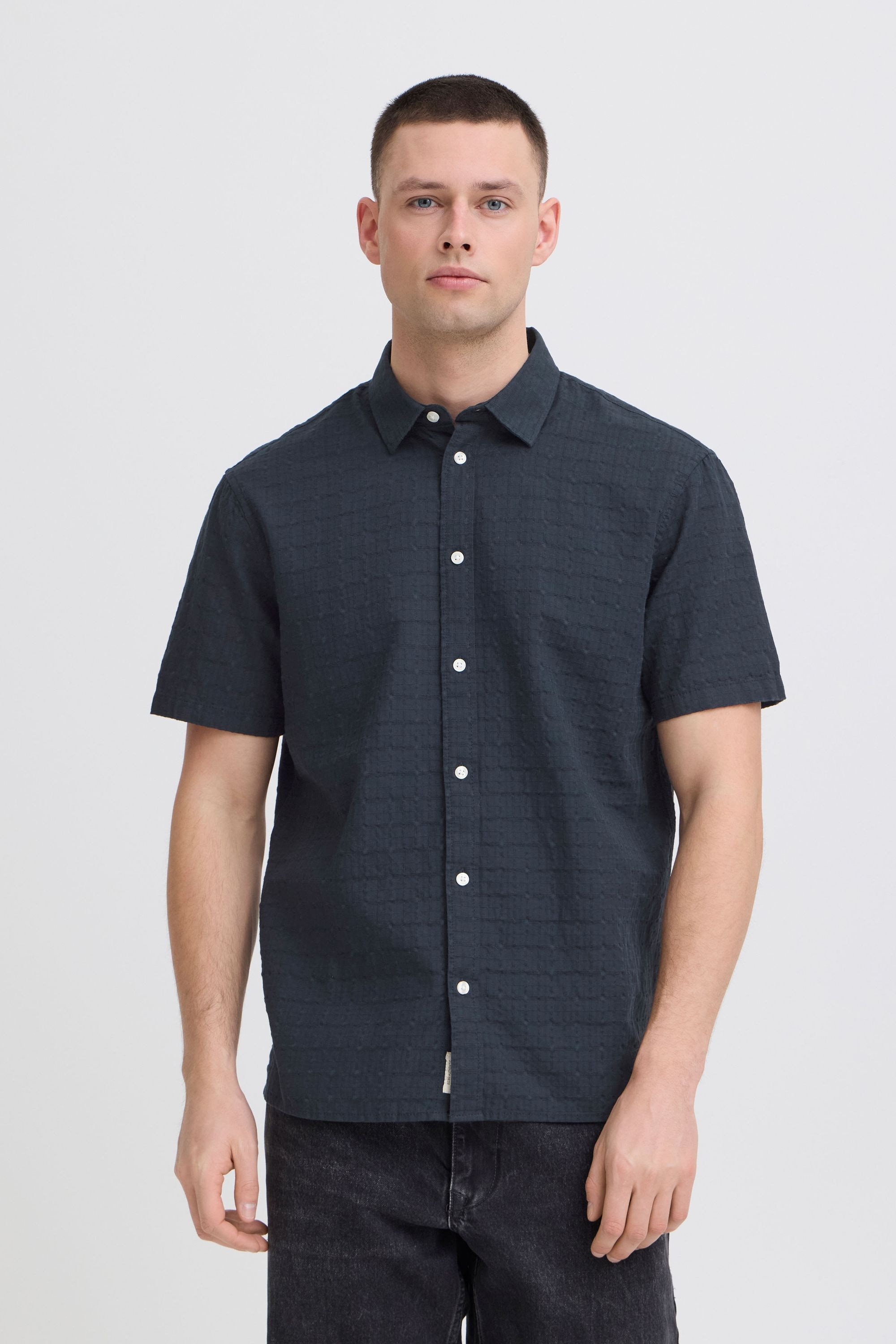 Blend Kurzarmhemd "BHAurel" Schönes Kurzarmhemd mit mit feiner Crinkle-Stru günstig online kaufen