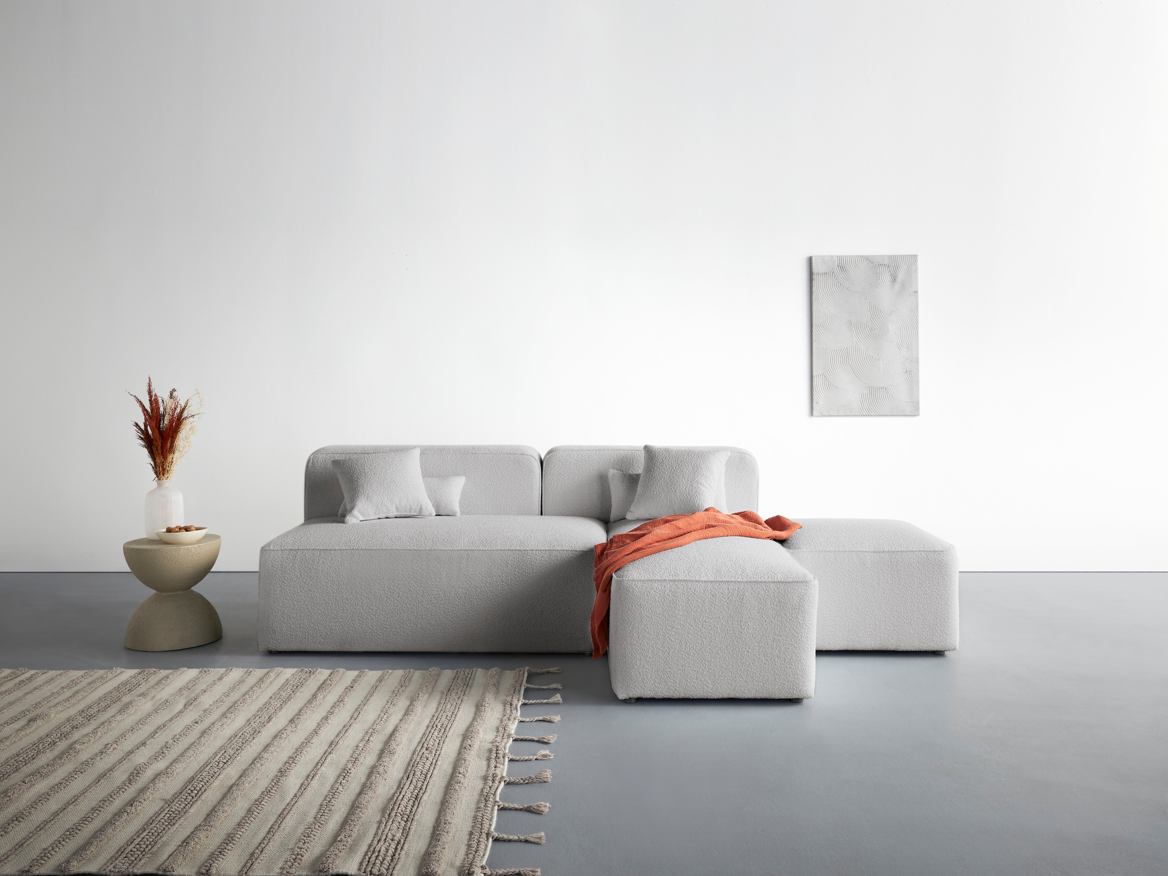 Home affaire Ecksofa "Sundstrup L-Form" Modulserie, individuelle Zusammenst günstig online kaufen