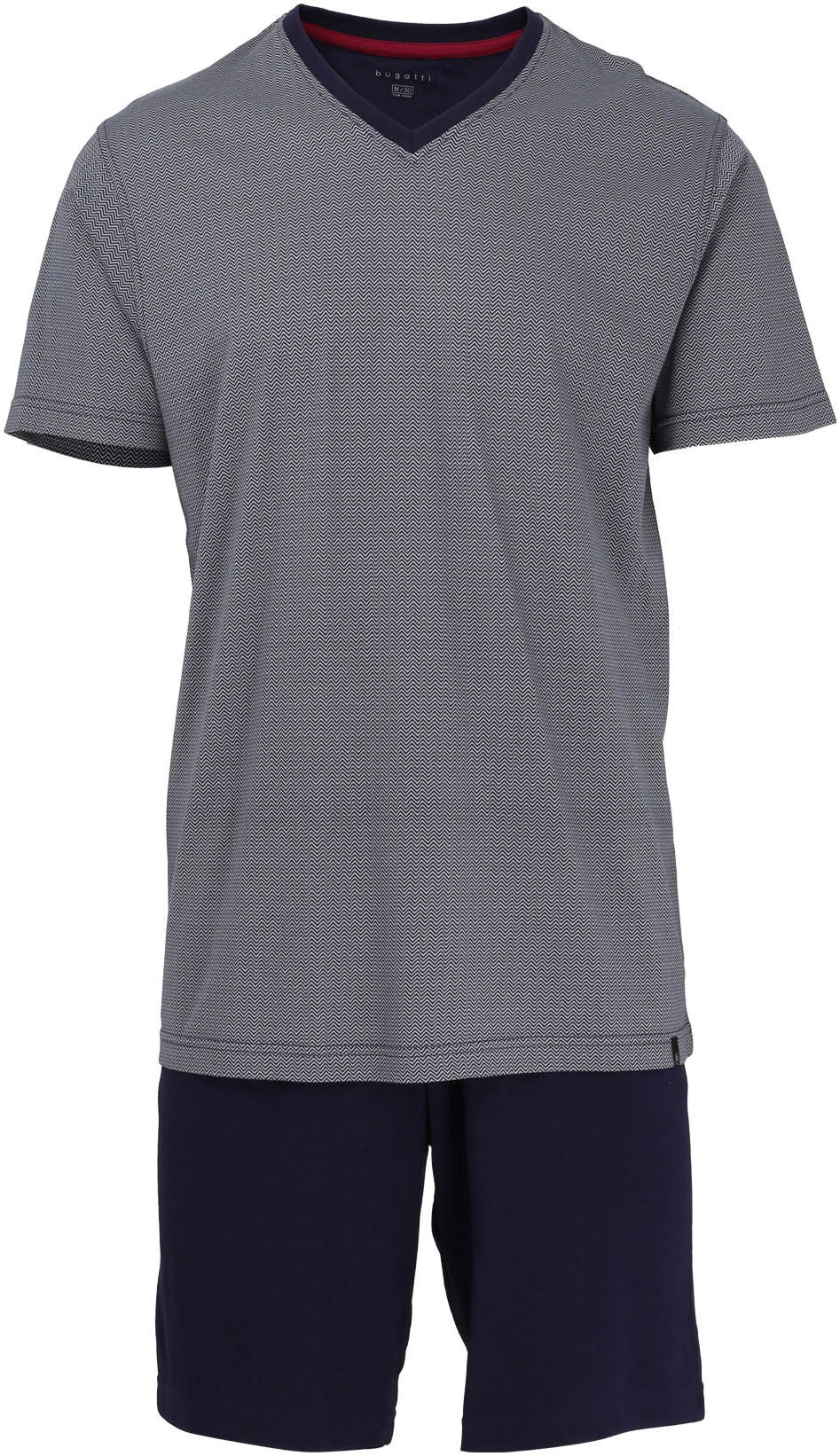 bugatti Shorty "Genua", 2 Stk. V-Ausschnitt, Kurzarm, kurze Hose, weich, be günstig online kaufen