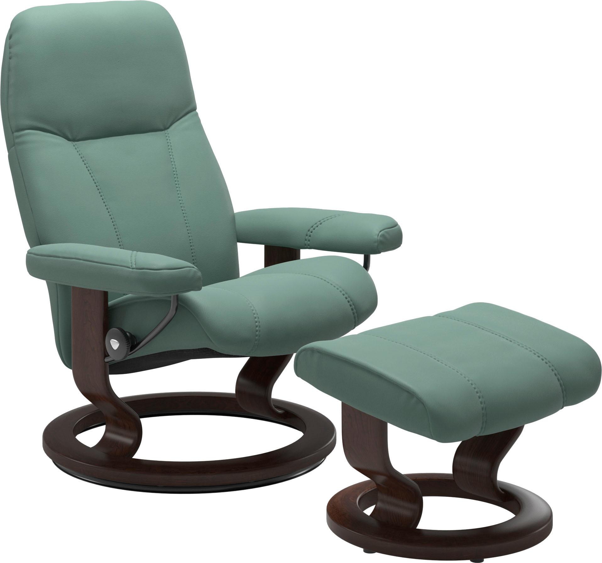 Stressless "Consul" Set, Relaxsessel mit Hocker, mit Hocker, mit Classic Ba günstig online kaufen