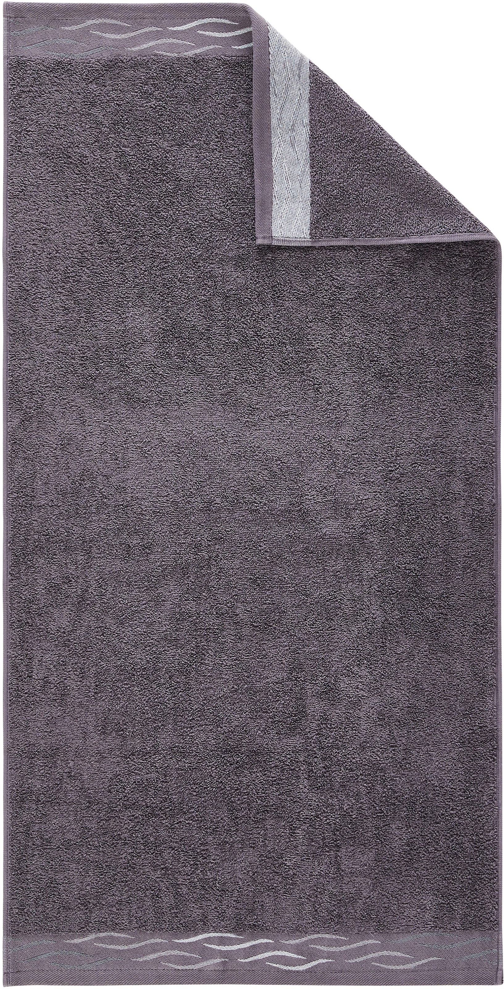 Dyckhoff Duschtuch »Wave«, (Set, 1 St.), mit Jacquard-Bordüre