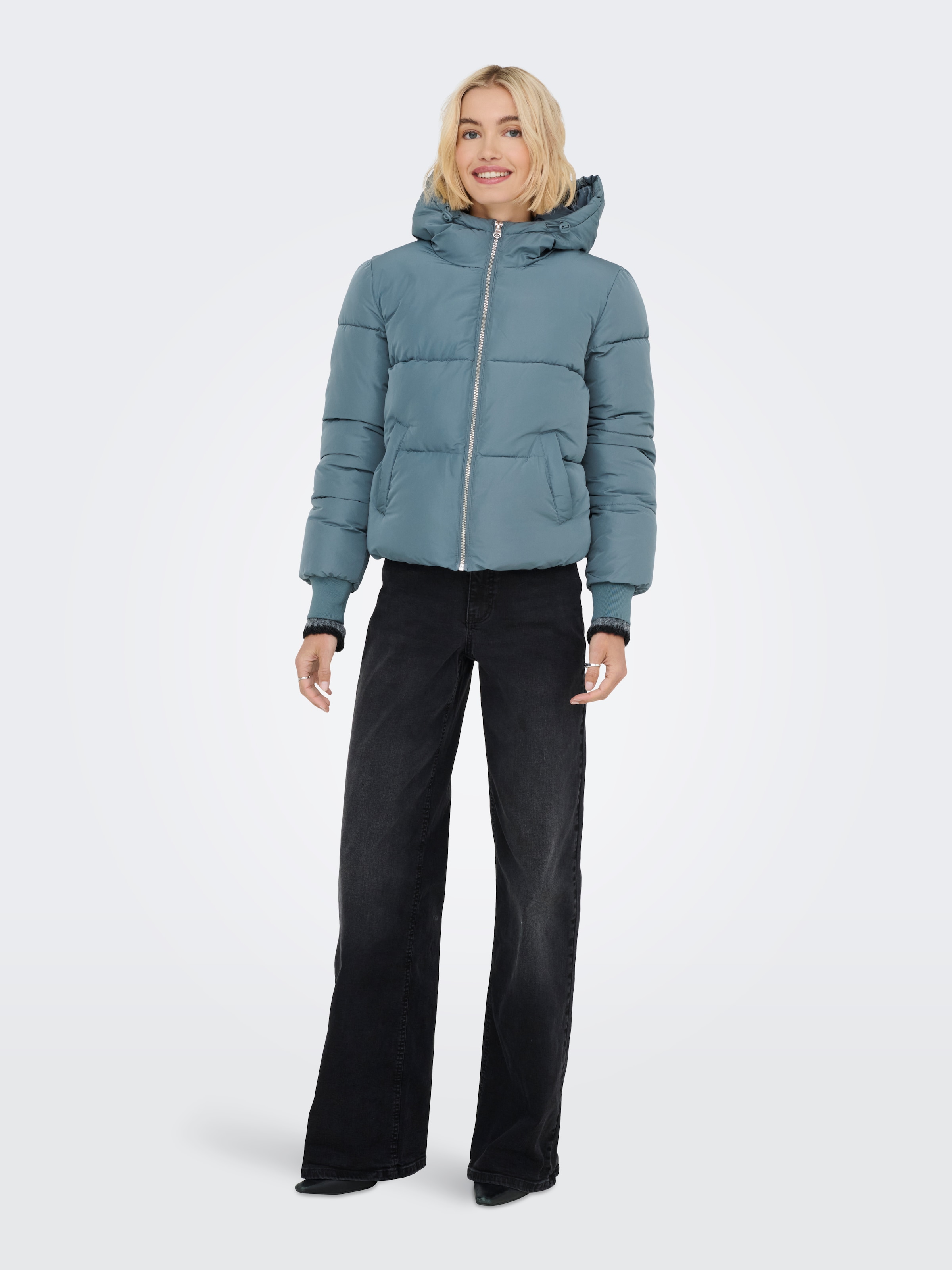JDY Steppjacke »JDYNEWERICA LIFE SHORT HOOD JKT OTW NOOS«, mit Kapuze
