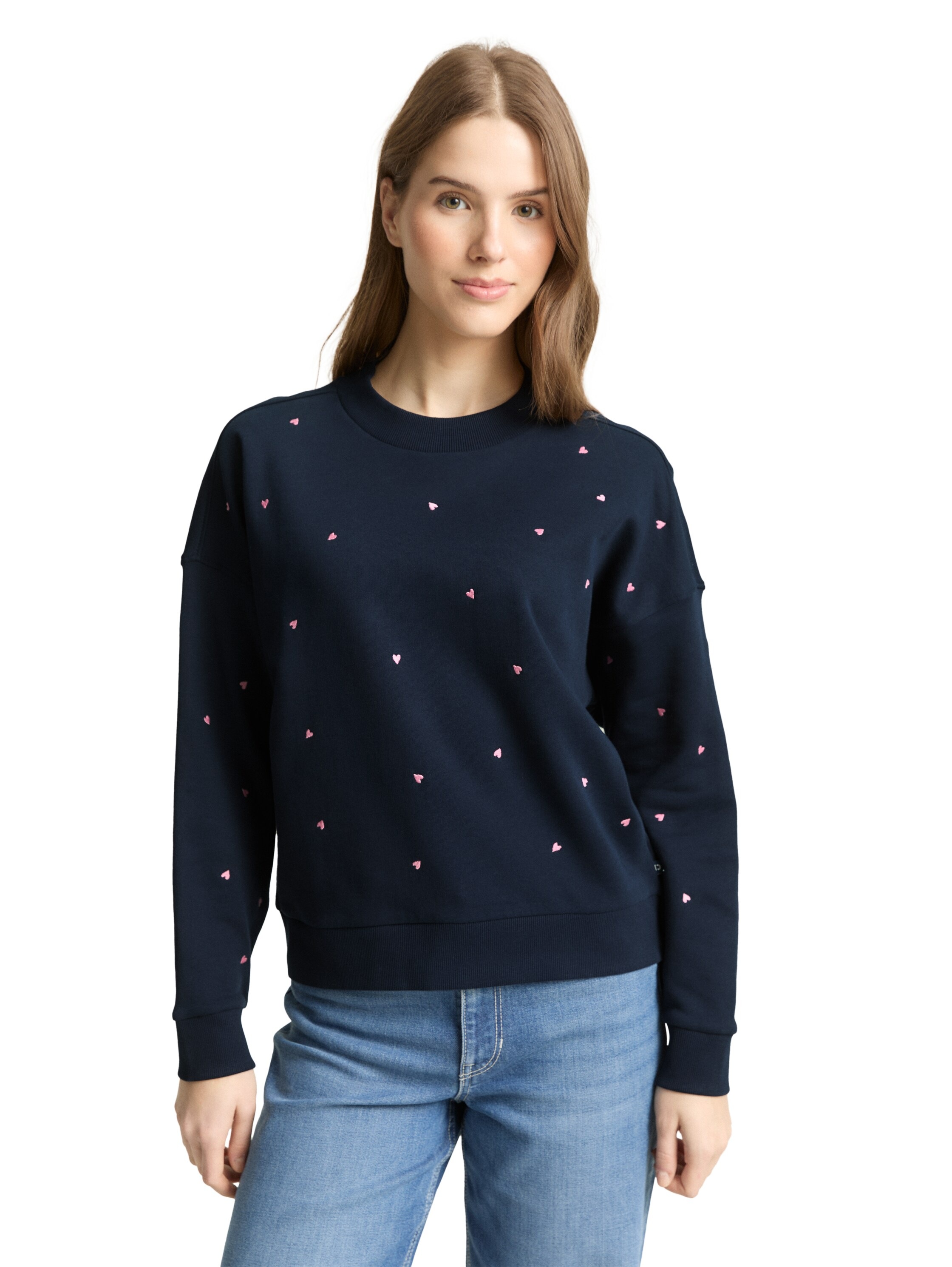 TOM TAILOR Denim Sweatshirt, mit All-Over Print günstig online kaufen
