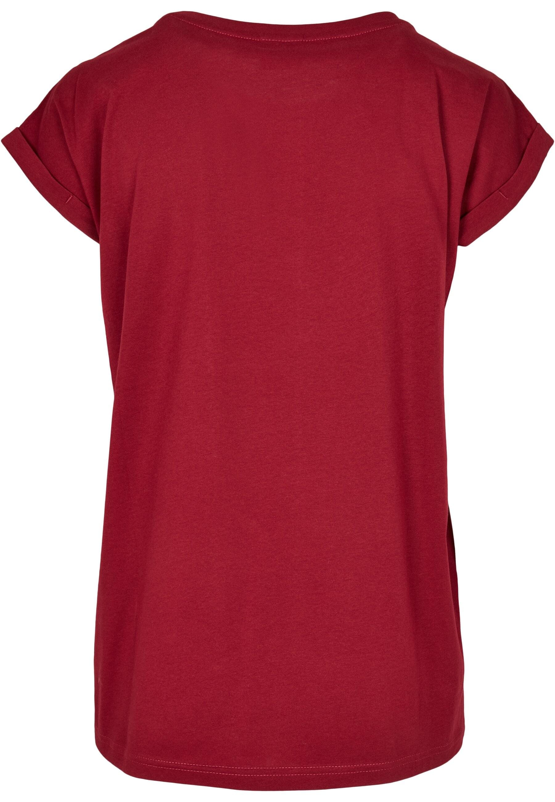 URBAN CLASSICS Kurzarmshirt »Urban Classics Damen Ladies Organic Extended Shoulder Tee«, (1 tlg.)