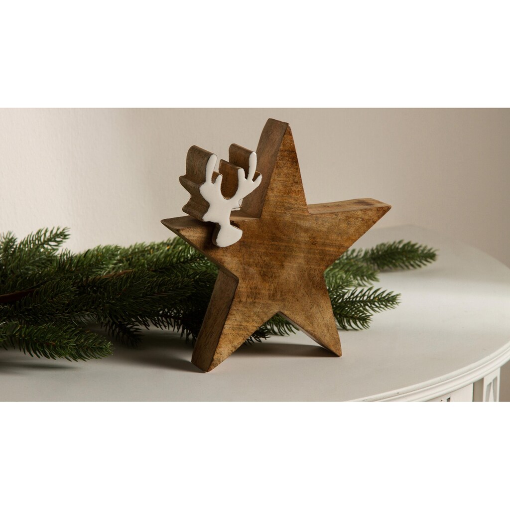 Myflair Möbel & Accessoires Dekostern »Weihnachtsstern, Weihnachtsdeko«, (2 St.)