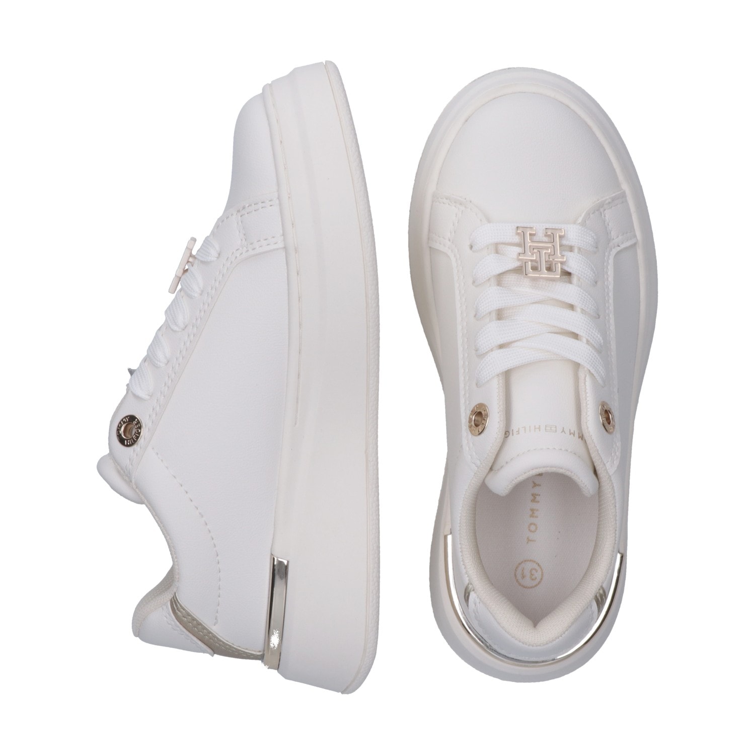 Tommy Hilfiger Plateausneaker  Trendy Schnürschuh, Halbschuh, Schnürschuh mit Plateausohle