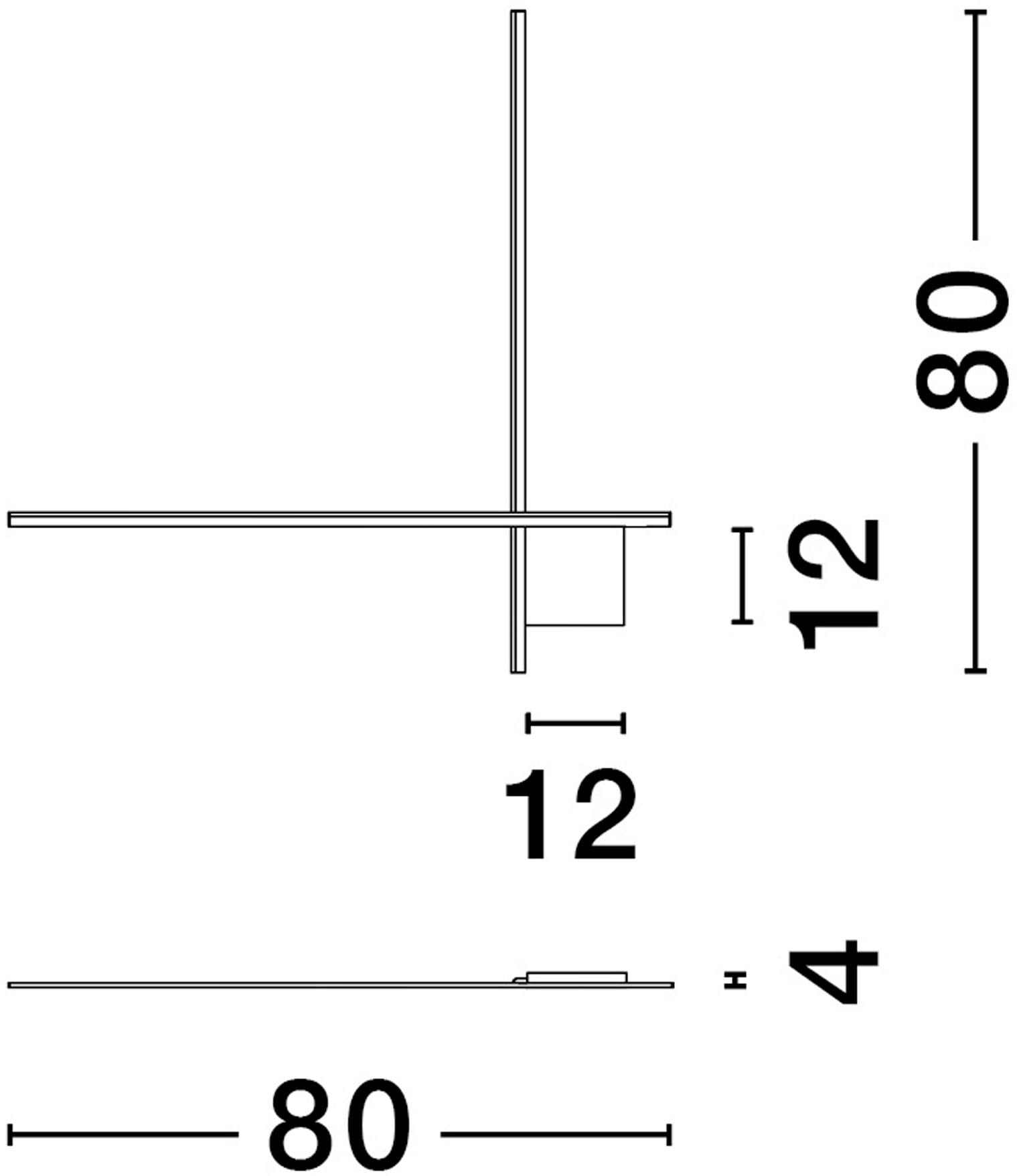 Nova Luce Wandleuchte »CROSS«, 2 flammig