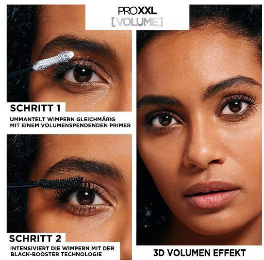L'ORÉAL PARIS Mascara »ProXXL Volume Mascara schwarz«, mit spezieller Fasertechnologie