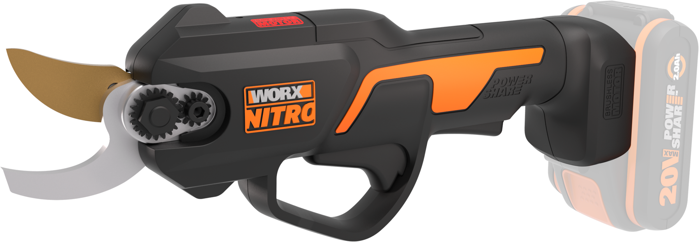 Worx Akku-Astschere "NITRO WG330E.9", 25 mm Schnitt, ohne Akku und Ladegerät