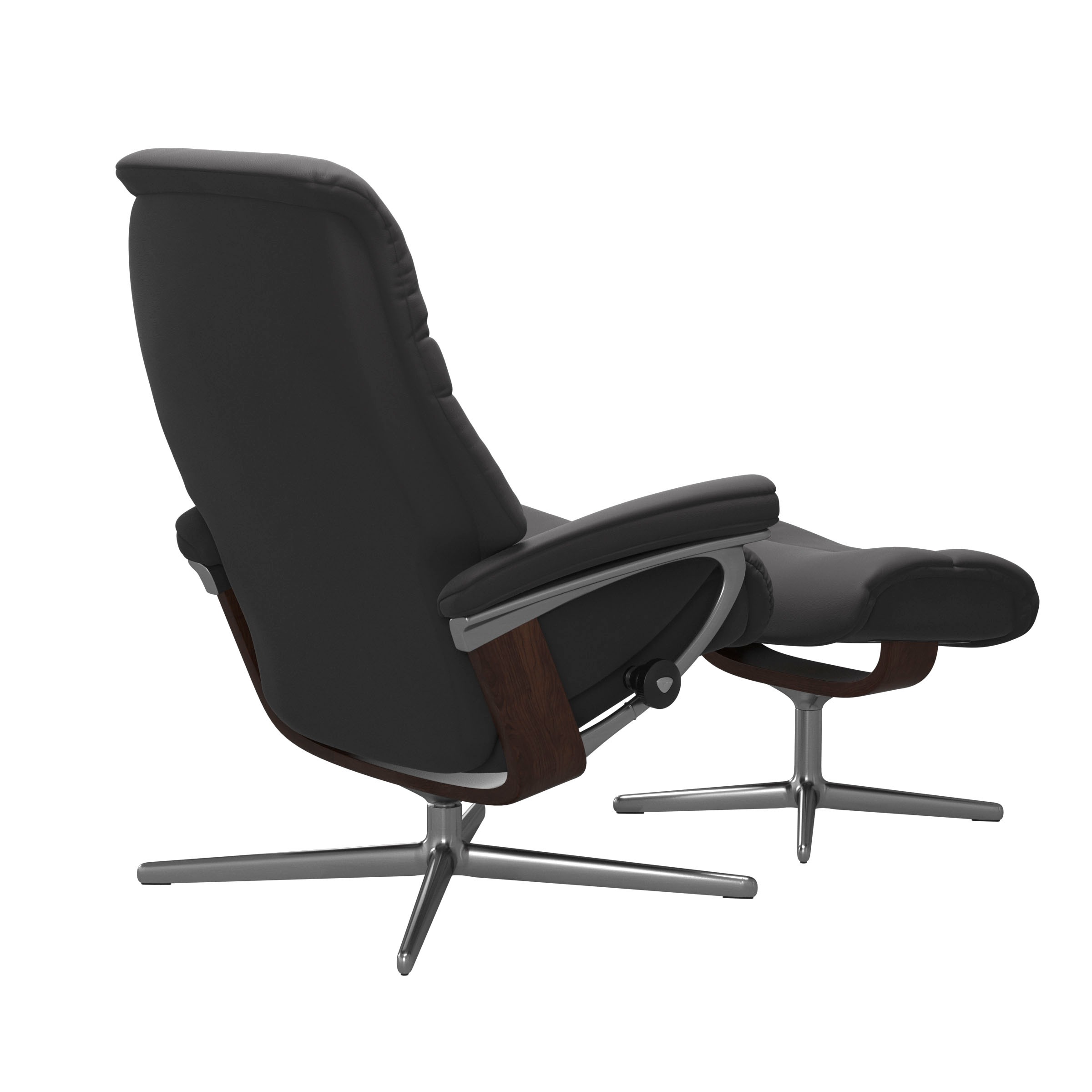 Stressless® Fußhocker »Sunrise«, mit Cross Base, Größe S, M & L, Holzakzent Braun