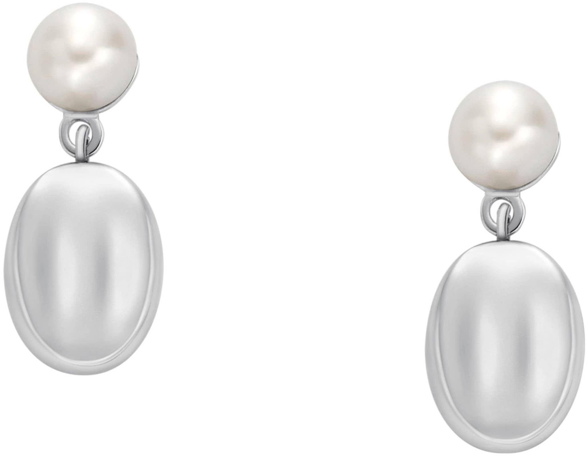 Skagen Paar Ohrstecker »Schmuck Geschenk Edelstahl Ohrringe AGNETHE PEARL PEBBLE, SKJ1835040«, mit Süßwasserzuchtperle